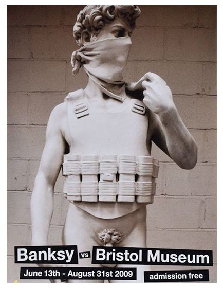 Banksy vs Bristol Set of 4 Lithographs - Limited Edition Street Art Prints for Home & Office Decor