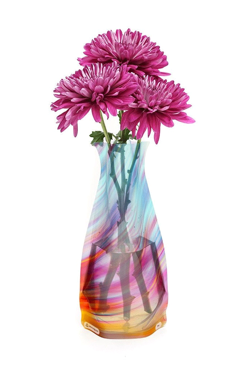 Rize Expandable Vase - Elegant Decorative Glass Vase for Flowers, Home & Wedding Decor - Perfect for Centerpieces, Table Decorations, and Gift Giving