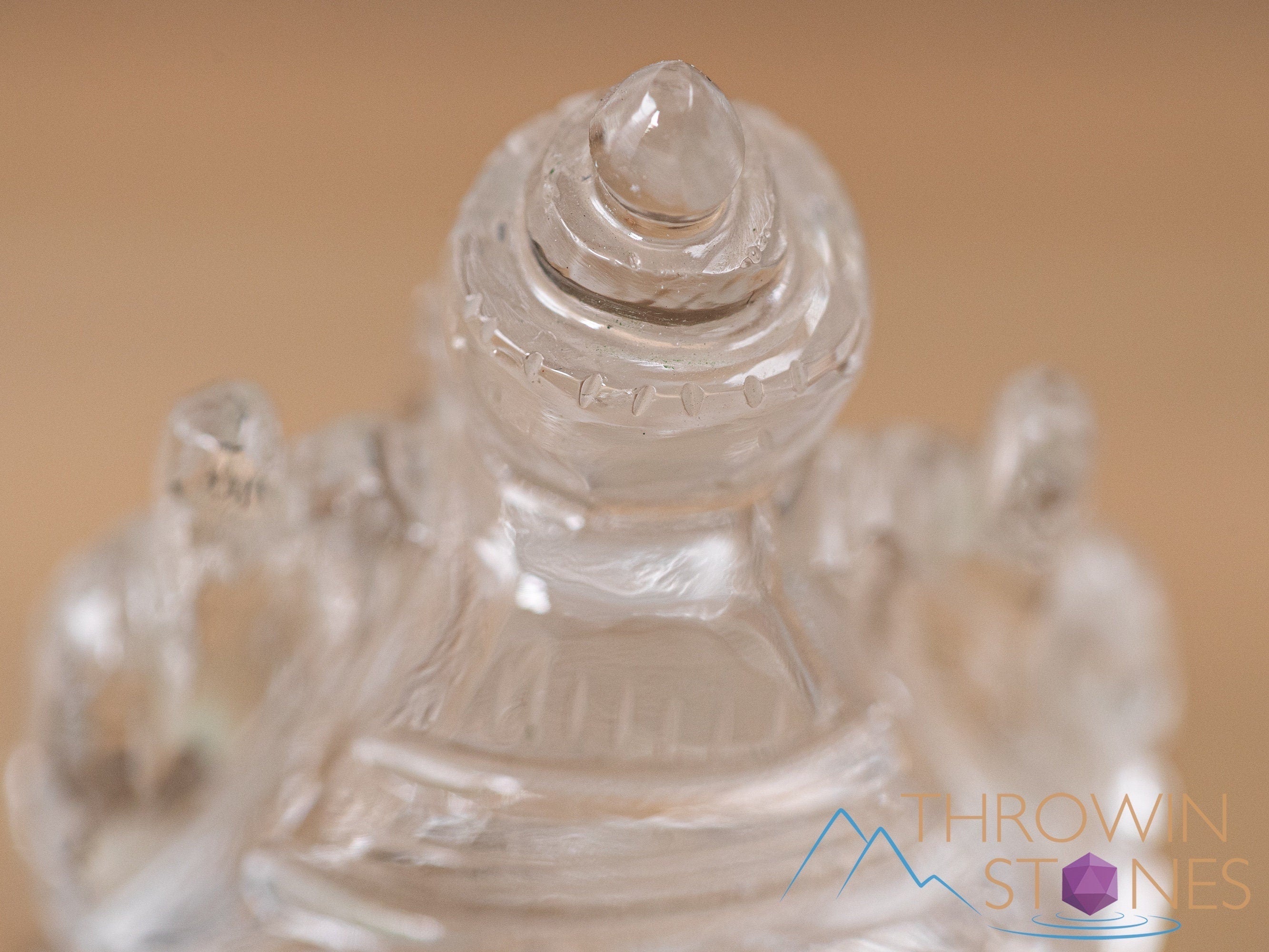 Himalayan Clear Quartz Ganesha Statue - Hand Carved Lord Ganesh Crystal Figurine for Home Decor, Spiritual Healing, Meditation & Yoga Space | Perfect for Altars, Office Desk & Gift Giving