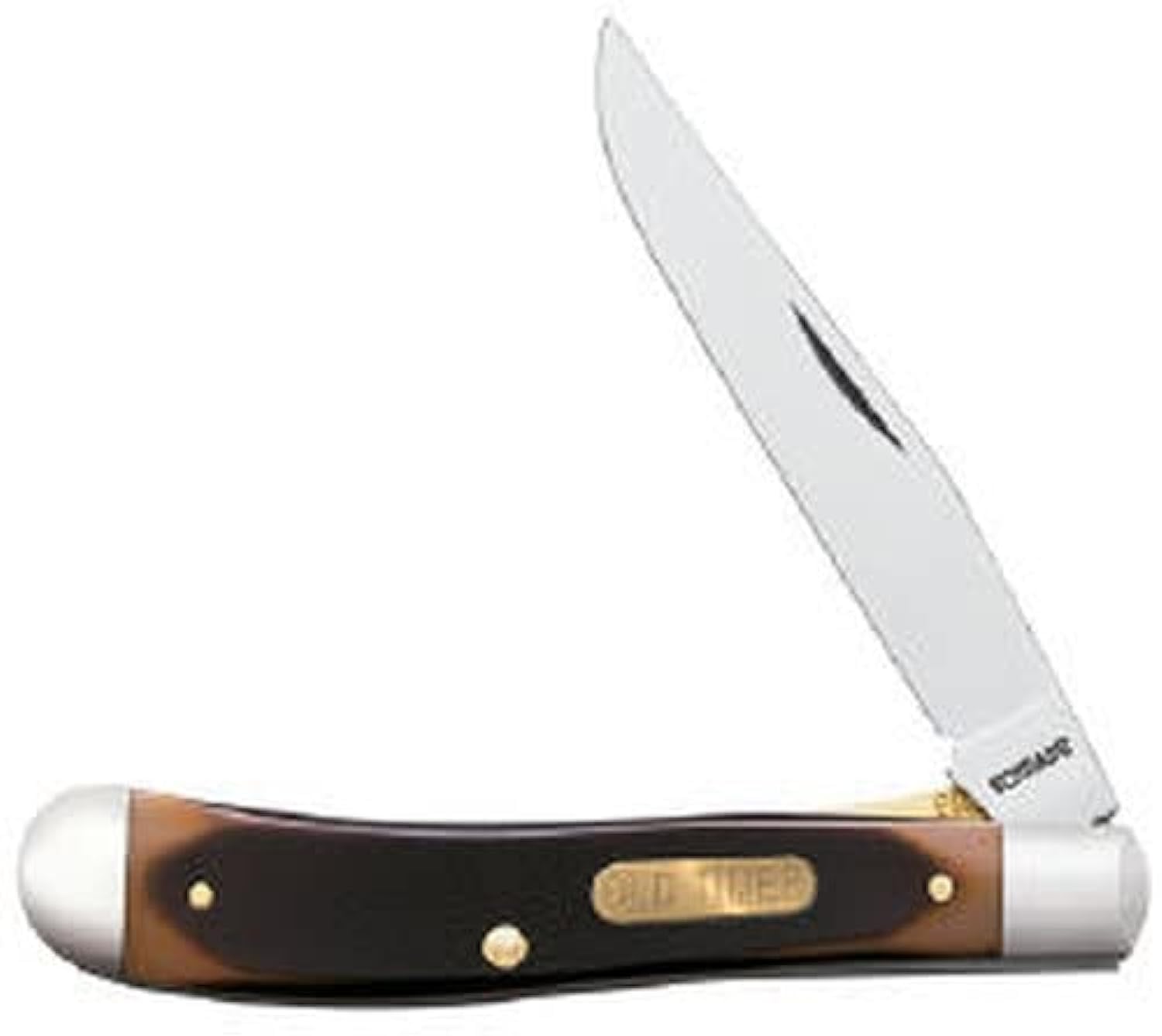 Old Timer 194OT Gunstock Trapper Imperial Pocket Knife - Genuine Wood Handle, Stainless Steel Blade - Perfect for Hunting, Camping & Outdoor Adventures