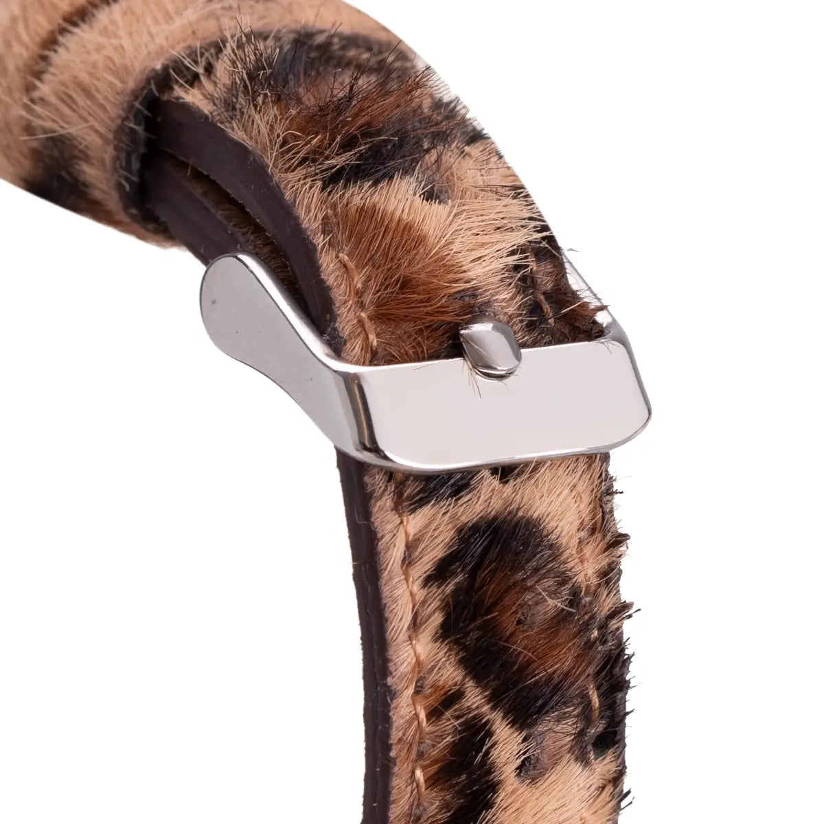 Stylish Faux Leopard Print Leather Apple Watch Band - Slim & Comfortable Design for Workouts, Office & Everyday Wear