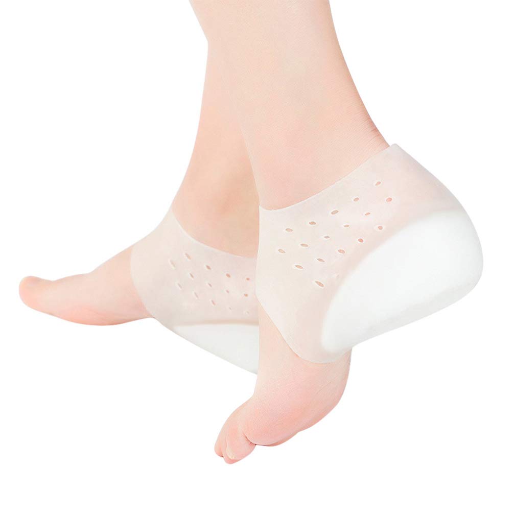 **Silicone Heel Lift Insoles for Women & Men - 2.5cm Height Increase, Soft Gel Cushion Pads, Invisible Heel Cups - Perfect for High Heels, Dress Shoes & Comfort Enhancement**