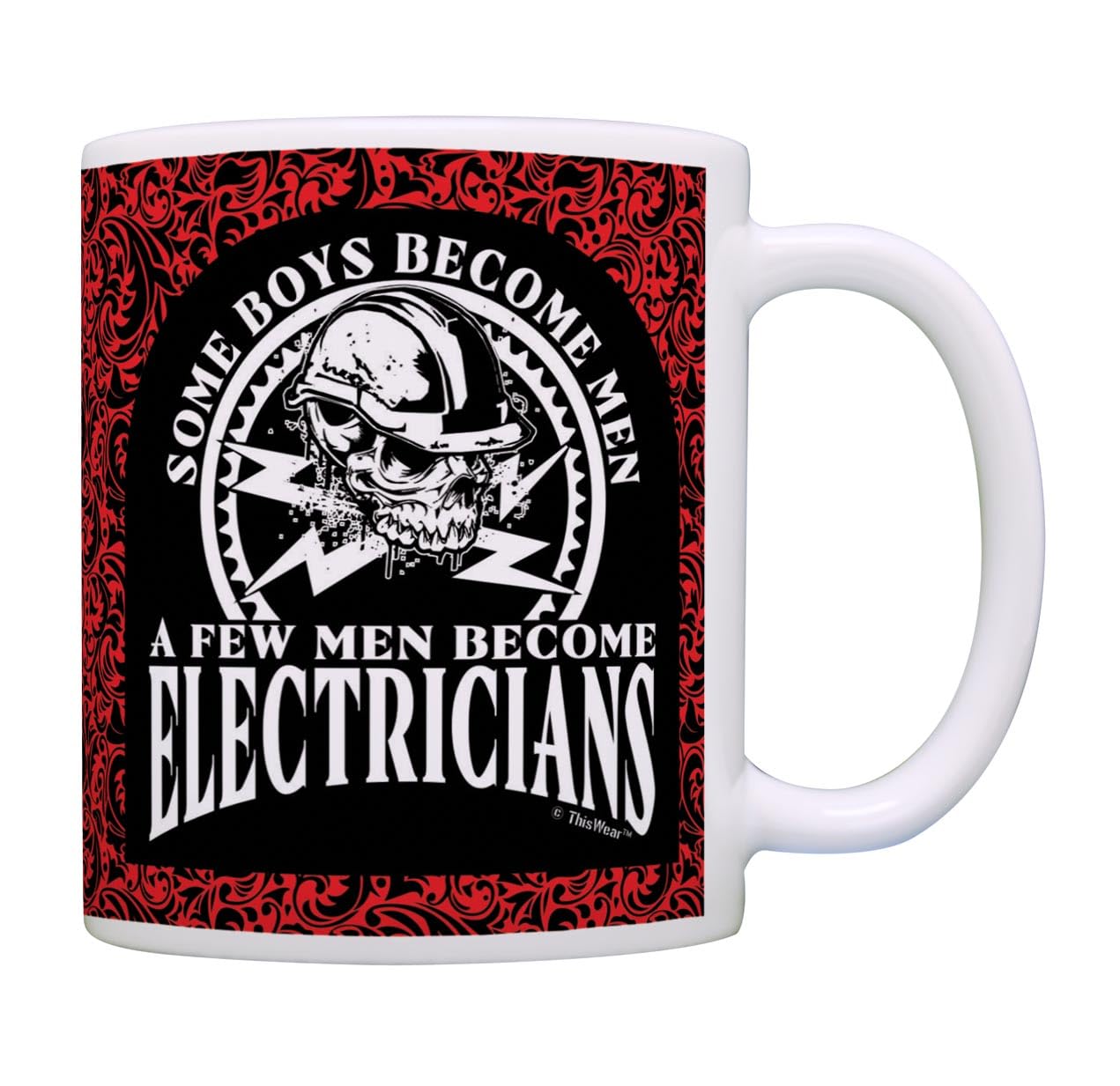 Electrician Dad Gift Mug - 11oz Ceramic Coffee Cup with Handle for Father's Day | Perfect for Office, Workshop & Home Use | Funny Electrician Appreciation Present