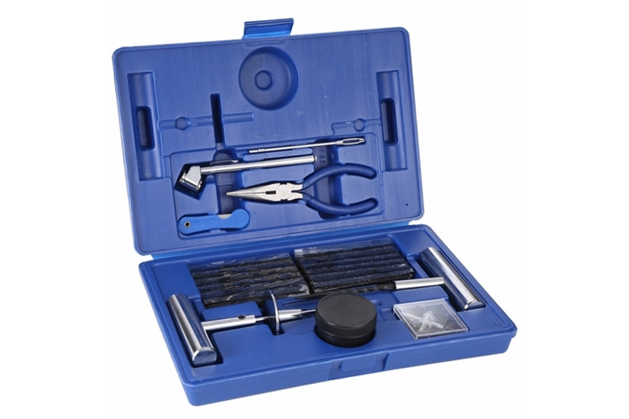 Bulldog Winch 60-Piece Emergency Tire Repair Kit - Heavy Duty Puncture Fix for Cars, Trucks & ATVs - On-Road & Off-Road Vehicle Tire Plug Kit