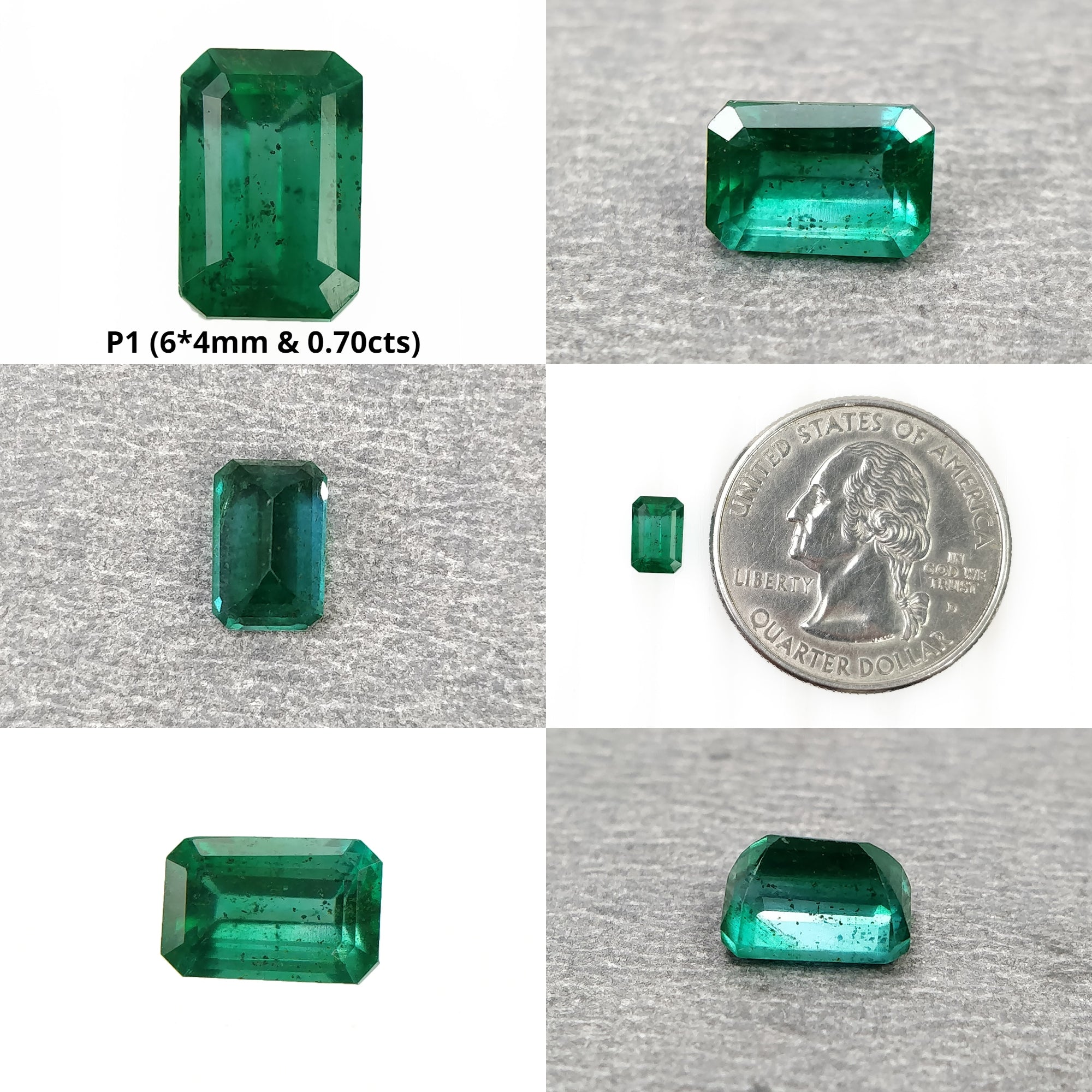 Natural Untreated Green Emerald Octagon Cut Gemstone for Jewelry Making - Perfect for Rings, Necklaces & Earrings