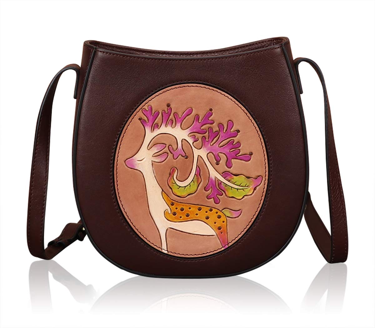 Handmade Leather Crossbody Bags for Women - Vintage Shoulder Purse & Satchel Handbag - Perfect for Travel, Shopping, and Everyday Use