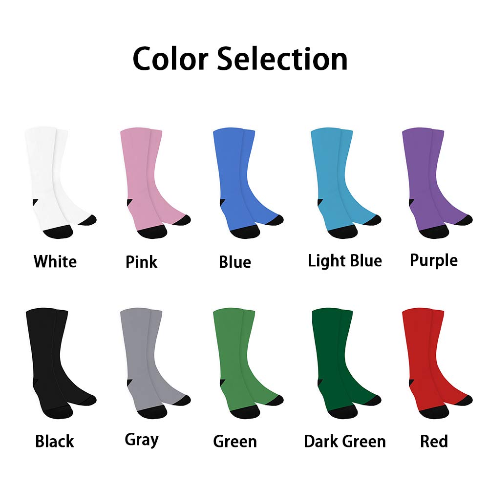 Custom Photo Socks - Personalized Funny Face Socks with Your Picture - Unique Gift for Men & Women - Perfect for Birthdays, Anniversaries & Special Occasions