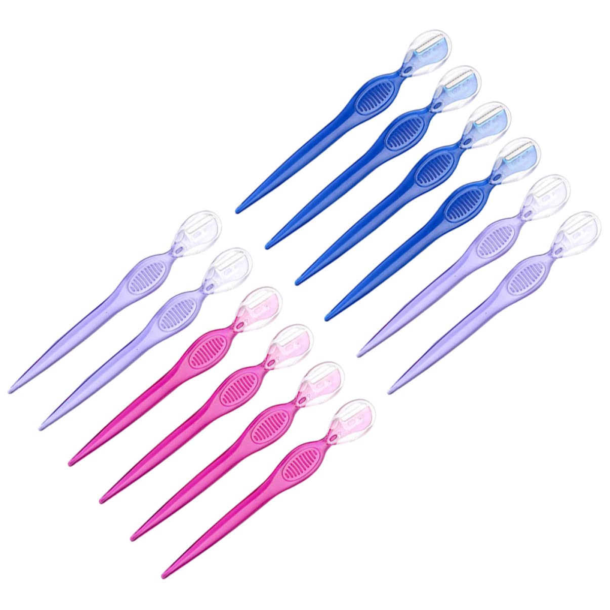 24-Pack FRCOLOR Eyebrow Trimmer & Facial Hair Razor - Precision Eyebrow Shaping & Dermaplaning Tool with Portable Blades for Smooth Skin & Perfect Brows | At-Home Grooming, Travel-Friendly Beauty Essential