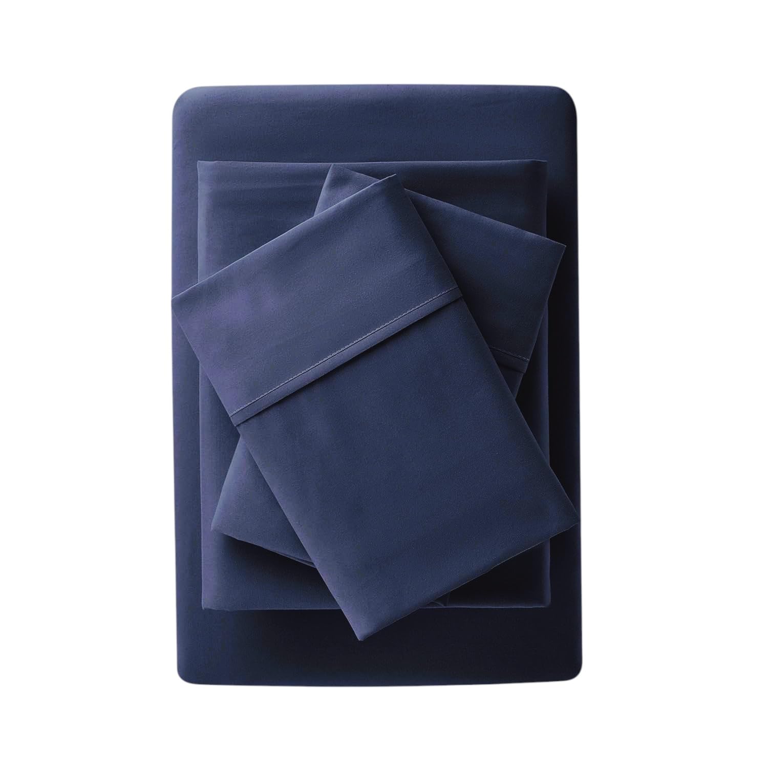 1000 Thread Count King Size 4-Piece Navy Blue Sheet Set - 18 Inch Deep Pocket, Long Staple 100% Egyptian Cotton Luxury Hotel Bedding - Perfect for Master Bedrooms & Guest Rooms