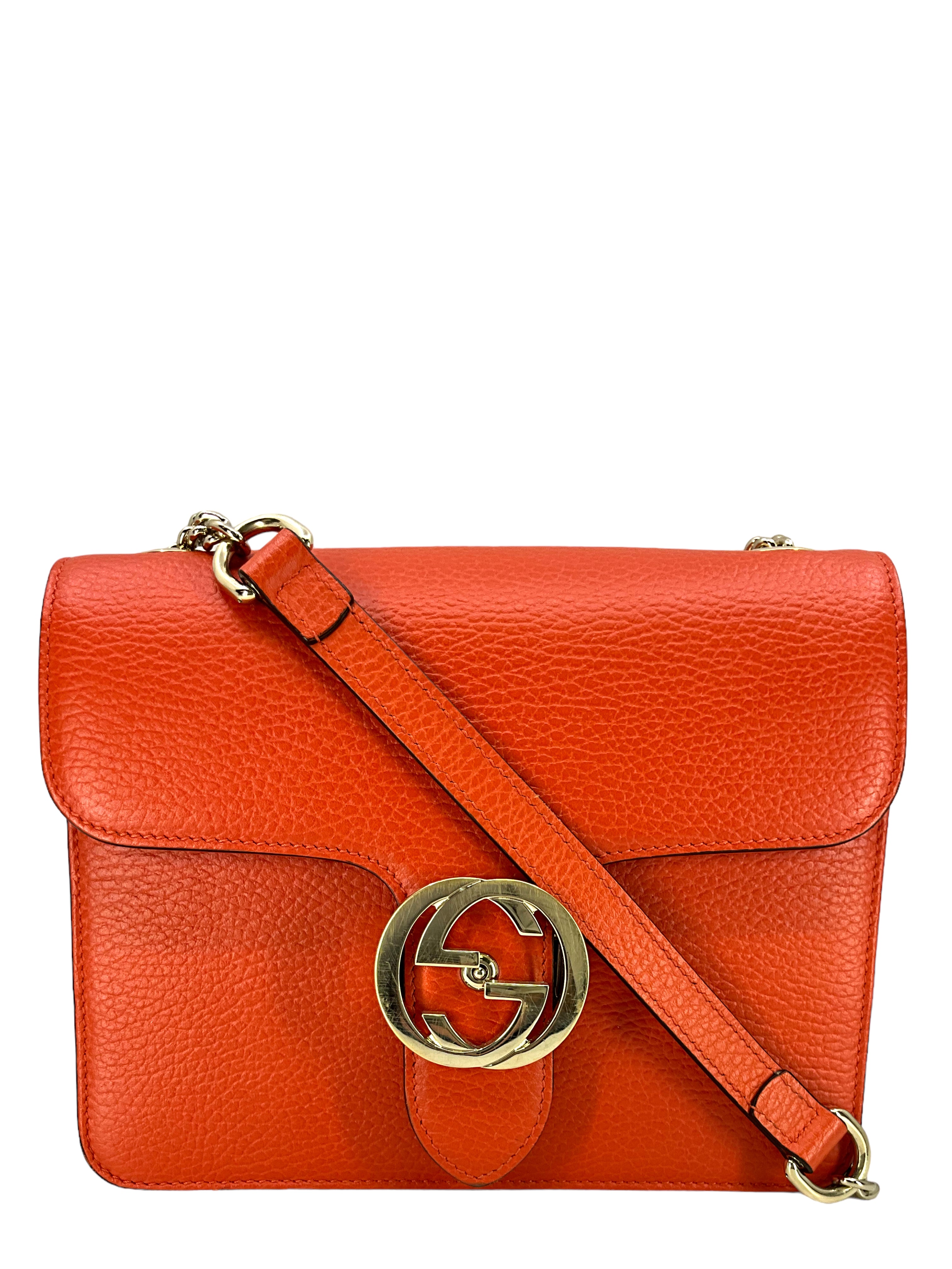 Gucci GG Supreme Leather Crossbody Bag for Women - Luxury Designer Handbag with Interlocking GG Logo, Perfect for Work, Travel & Everyday Use