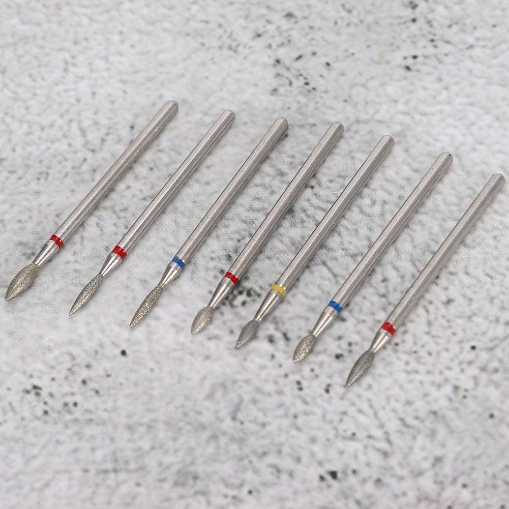 6 Pcs Nail Drill Bits Set - Multi-Functional Grinding Heads for Electric Nail File, Professional Manicure & Pedicure Accessories - Perfect for Nail Art, Acrylics & Gel Polish Removal at Home or Salon