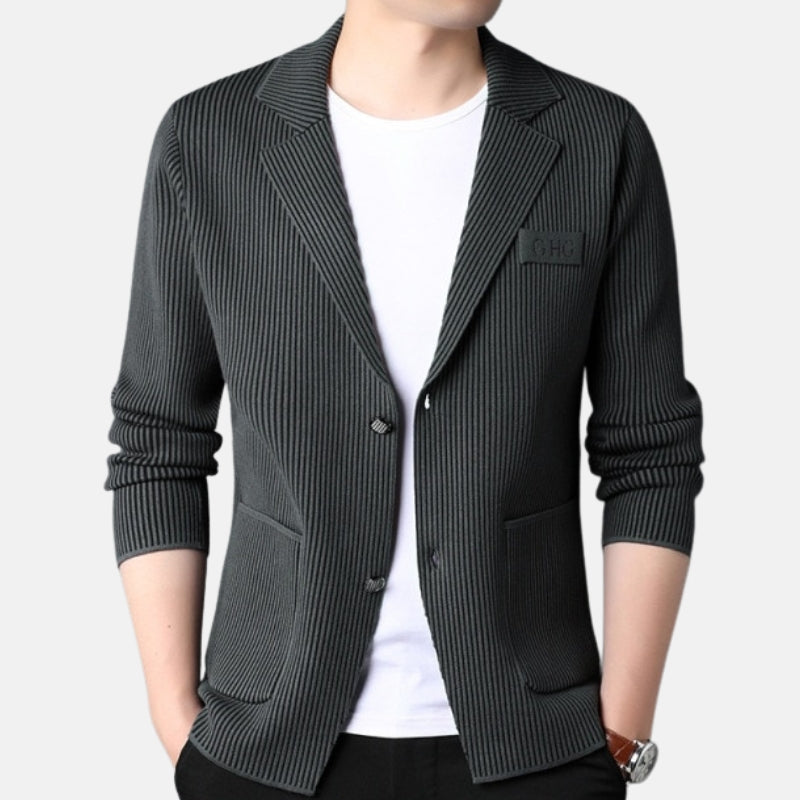 Antonio's Smart Stripe Jacket for Men - Lightweight Waterproof Windbreaker with Reflective Stripes | Perfect for Running, Cycling & Outdoor Activities