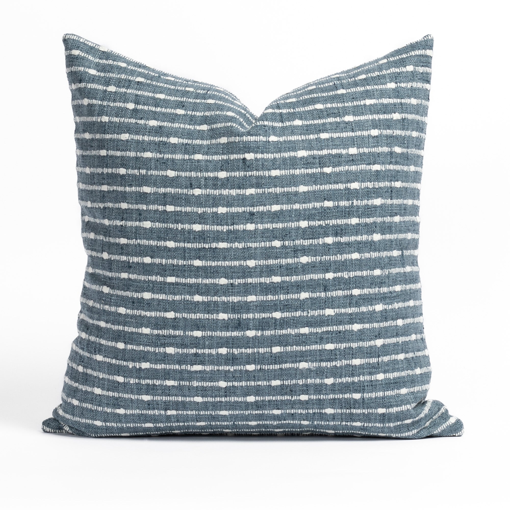 Arren Stripe 20x20 Inch Decorative Throw Pillow Cover - Soft Chambray Fabric for Couch, Bed & Home Decor - Modern Striped Design for Living Room, Bedroom & Nursery
