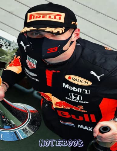 Max Verstappen Lined Notebook - Racing Diary Journal for Writing, Perfect Gift for Formula 1 Fans, Thanksgiving Present Idea #568 | Great for School, Work & Travel Notes