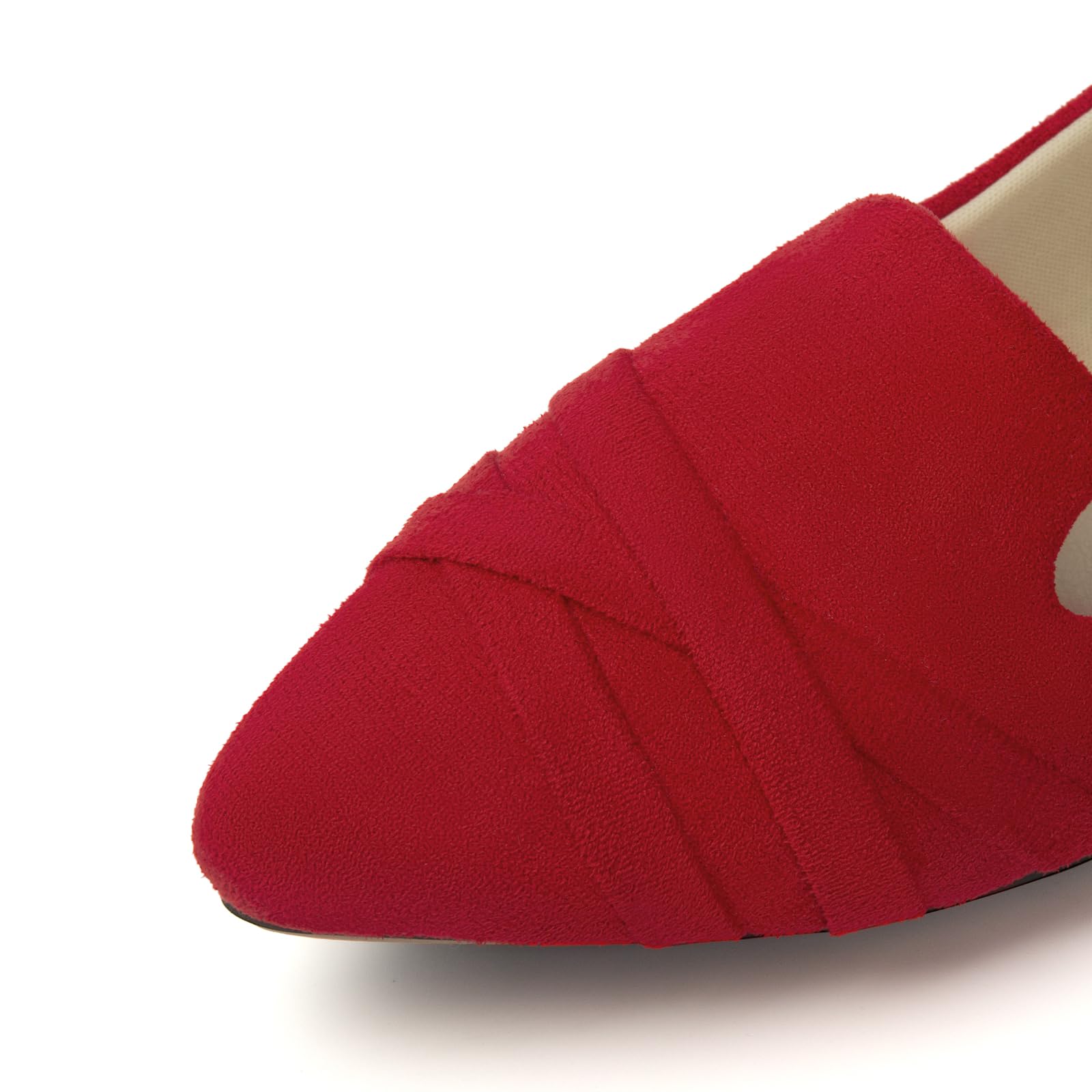 MUSSHOE Women's Pointed Toe Ballet Flats - Slip On Dressy Microfiber Comfortable Flats for Women | Perfect for Office, Parties & Everyday Wear