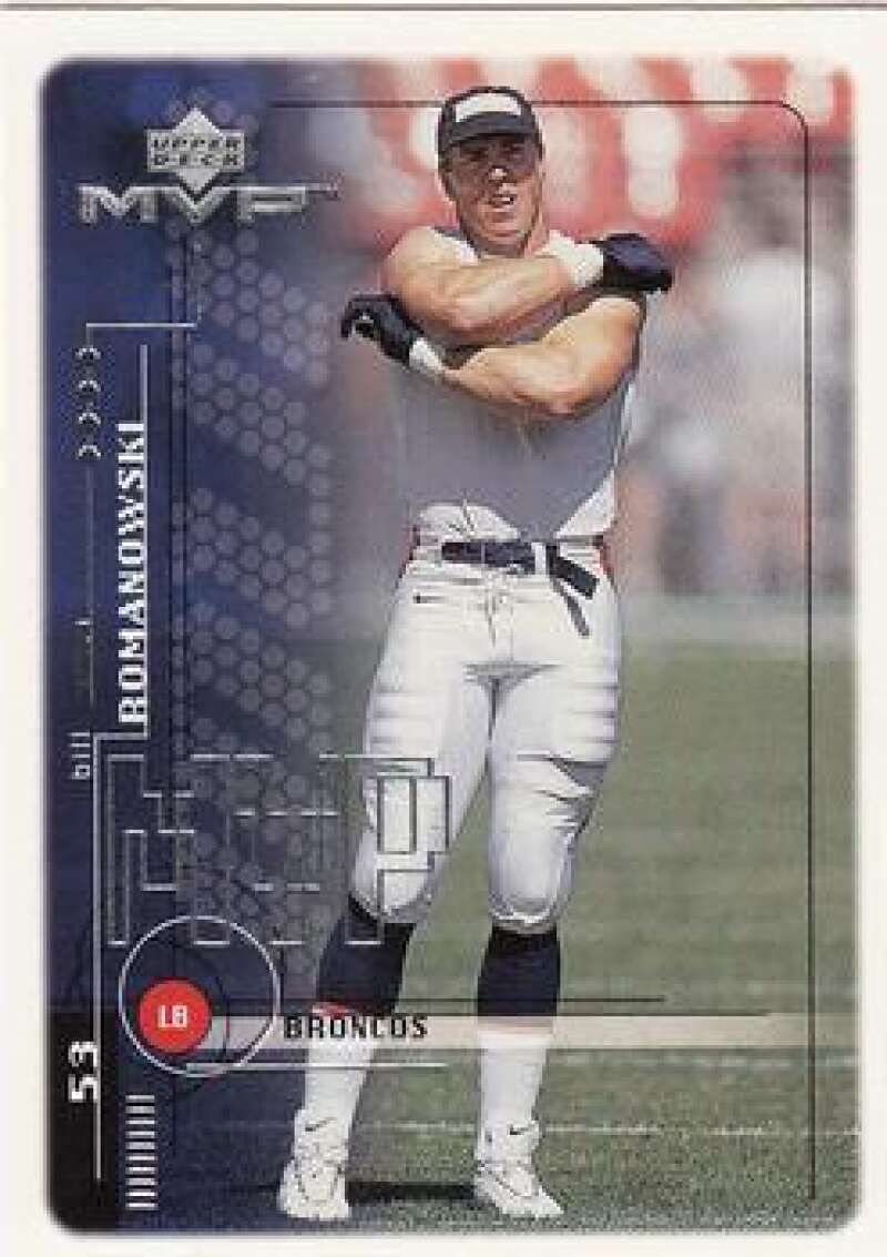 1999 Upper Deck MVP #64 Bill Romanowski Denver Broncos NFL Football Trading Card - NM or Better Condition - Perfect for Collectors, Fans, and Sports Memorabilia Enthusiasts