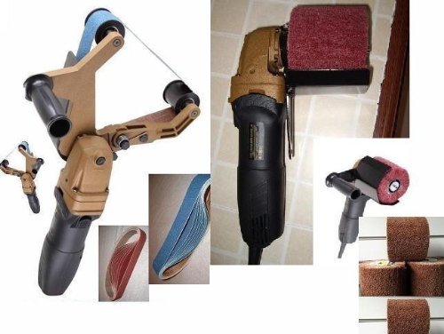 **Toolsmart HPG-331 Handheld Pipe & Tube Polisher Sander Kit (2014 Version) – Stainless Steel Angle Grinder with 50 Free Sanding Belts & 5 Burnishing Wheels – 1-Year Warranty – Perfect for Metal Fabrication, Plumbing, and DIY Home Improvement**