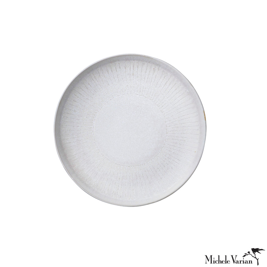 Bossa Nova Shell Glaze Ceramic Dessert Plates - Elegant Porcelain Appetizer Plates for Cakes, Pastries & Desserts - Perfect for Dinner Parties, Tea Time & Special Occasions