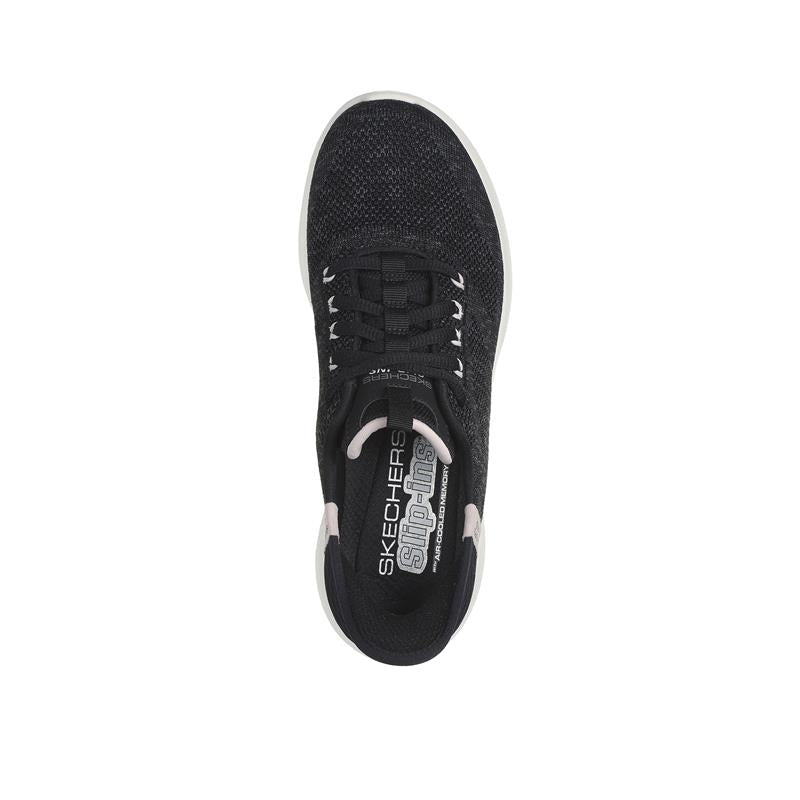 SLIP INS Ultra Flex 3.0 Sneakers - Black/Pink | Comfortable Walking Shoes for Women | Perfect for Gym, Running & Casual Wear