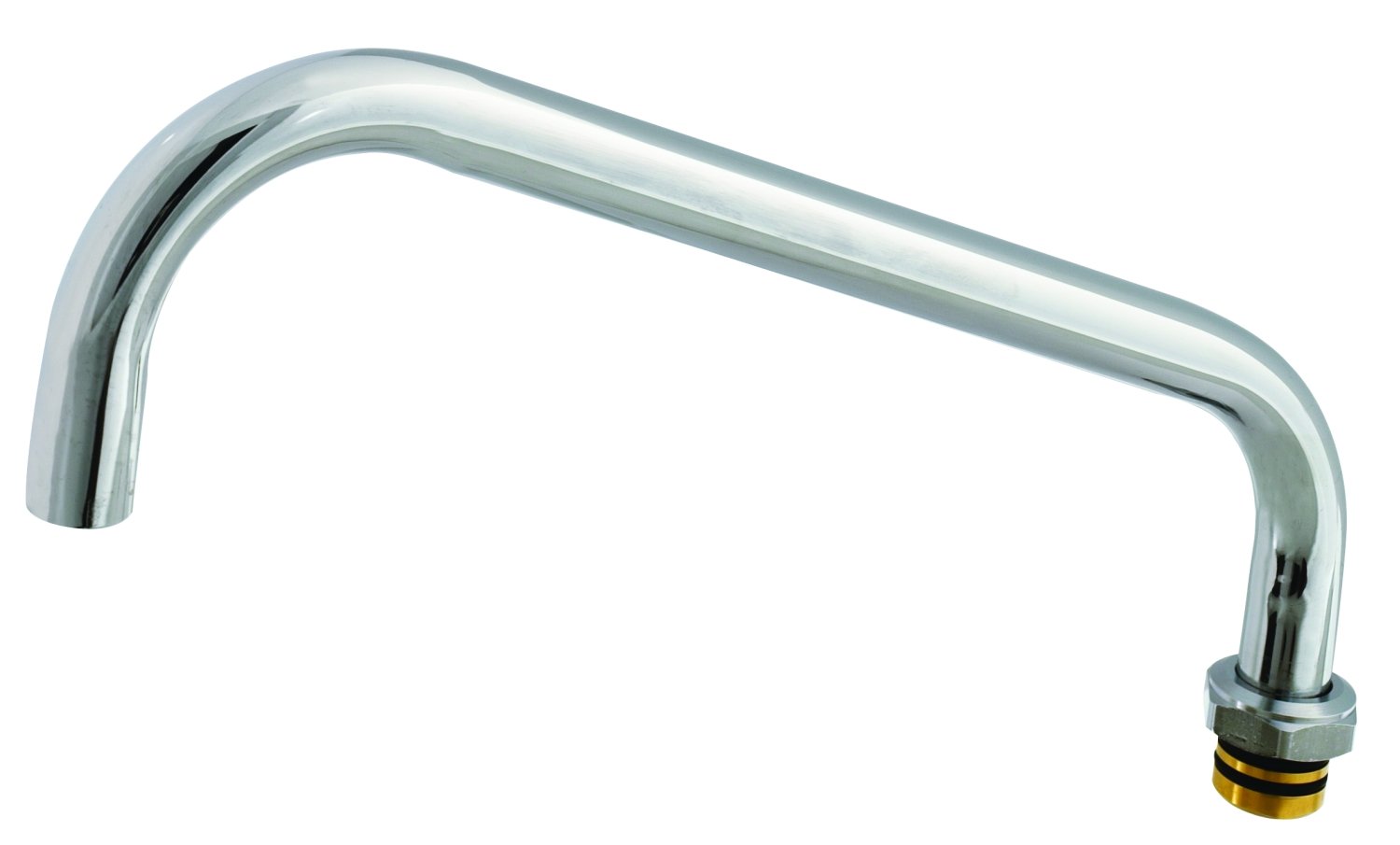 T&S Brass 115X Big-Flo 18-Inch Commercial Swing Faucet Nozzle - Heavy Duty Stainless Steel for Restaurant, Bar & Kitchen Sink Use