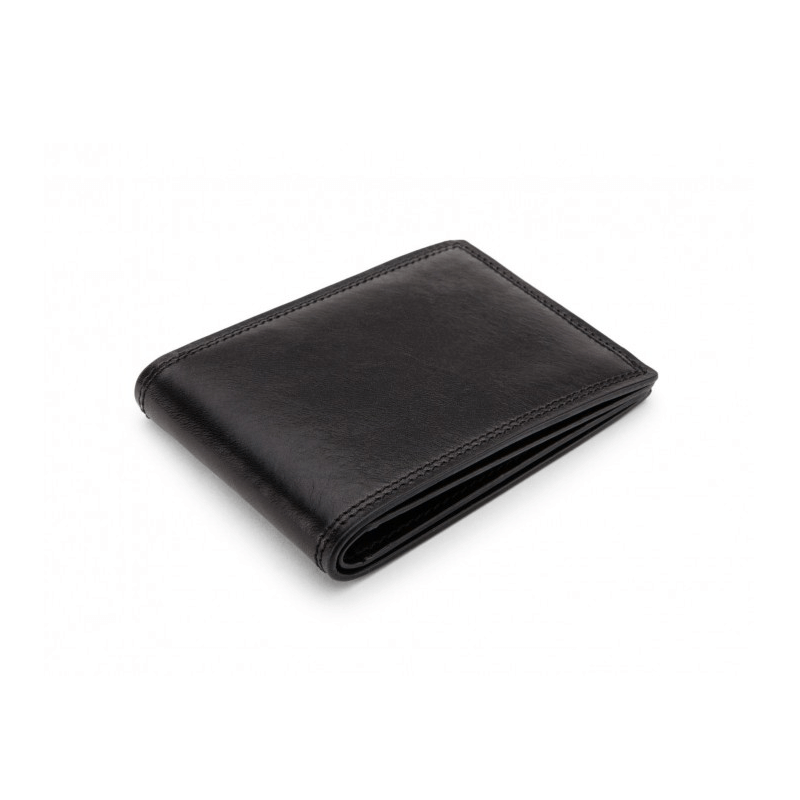 Dolce Small Bifold Wallet for Men - Genuine Leather Slim Minimalist RFID Blocking Credit Card Holder - Perfect for Everyday Carry, Travel & Business Use