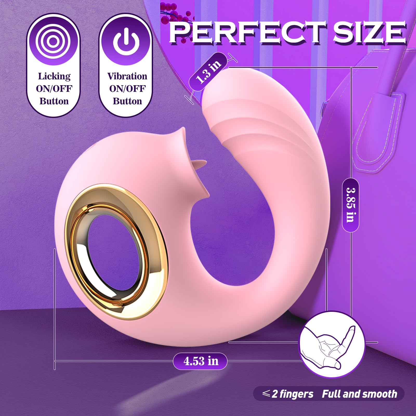 Premium Rose Sex Toy for Women - 12 Vibration & Tongue Licking Modes, G-Spot & Clitoral Stimulator, Adult Toys for Couples & Solo Play - Perfect for Romantic Nights & Spicing Up Your Relationship