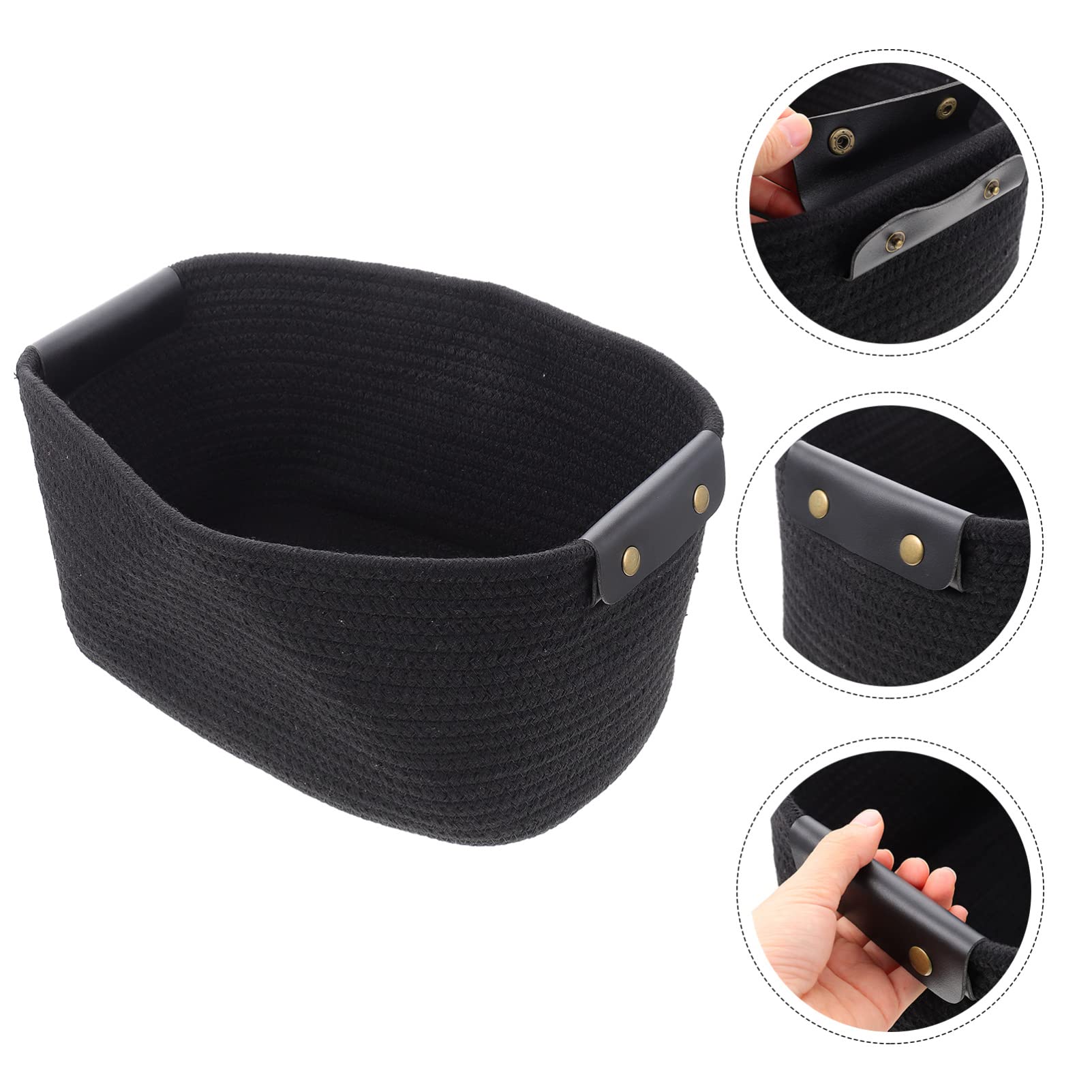 Cabilock Multipurpose Storage Basket - Cotton Rope Hamper Organizer for Toys, Sundries & Home Supplies | Perfect for Tabletop, Desktop & Closet Organization