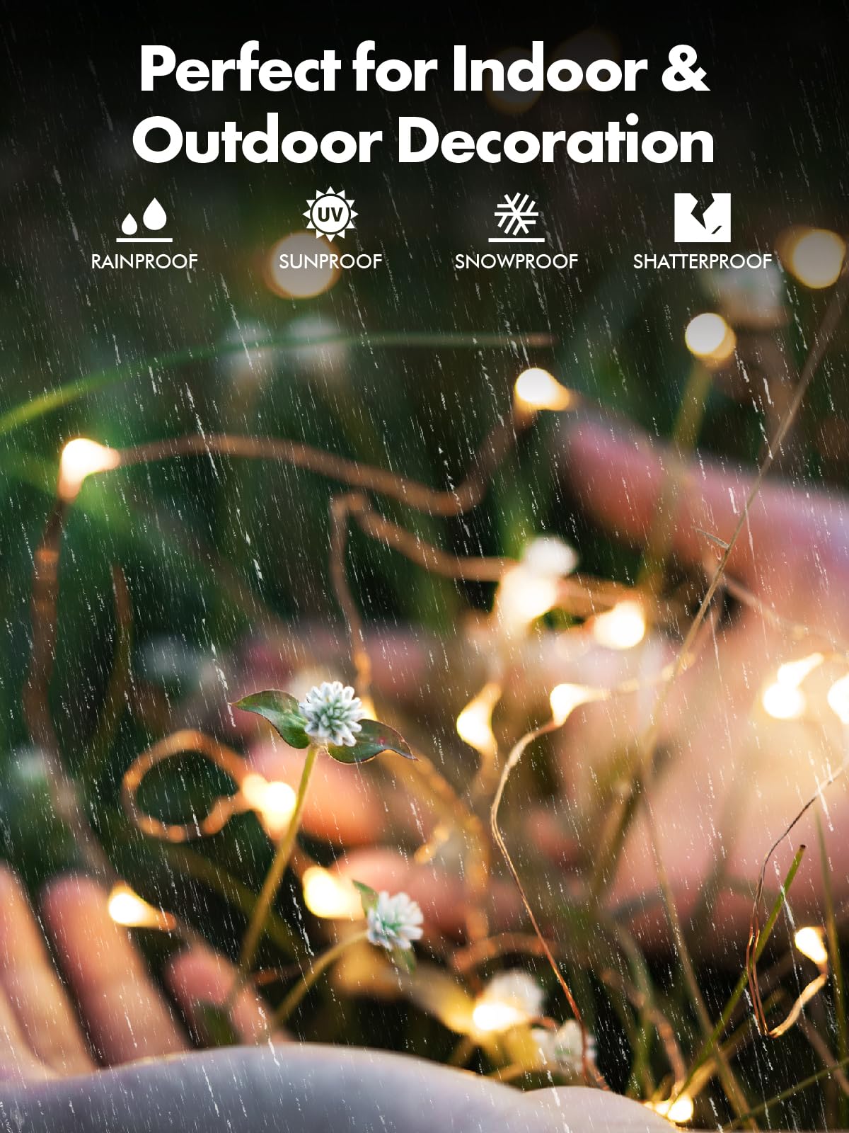 Twinkle Star 2 Pack 80FT Solar String Lights Outdoor Waterproof - 240 LED Solar Fairy Lights with 8 Modes for Patio, Garden, Backyard, Wedding & Christmas Decor (Warm White) | Perfect for Outdoor Parties, Landscape Lighting and Holiday Displays