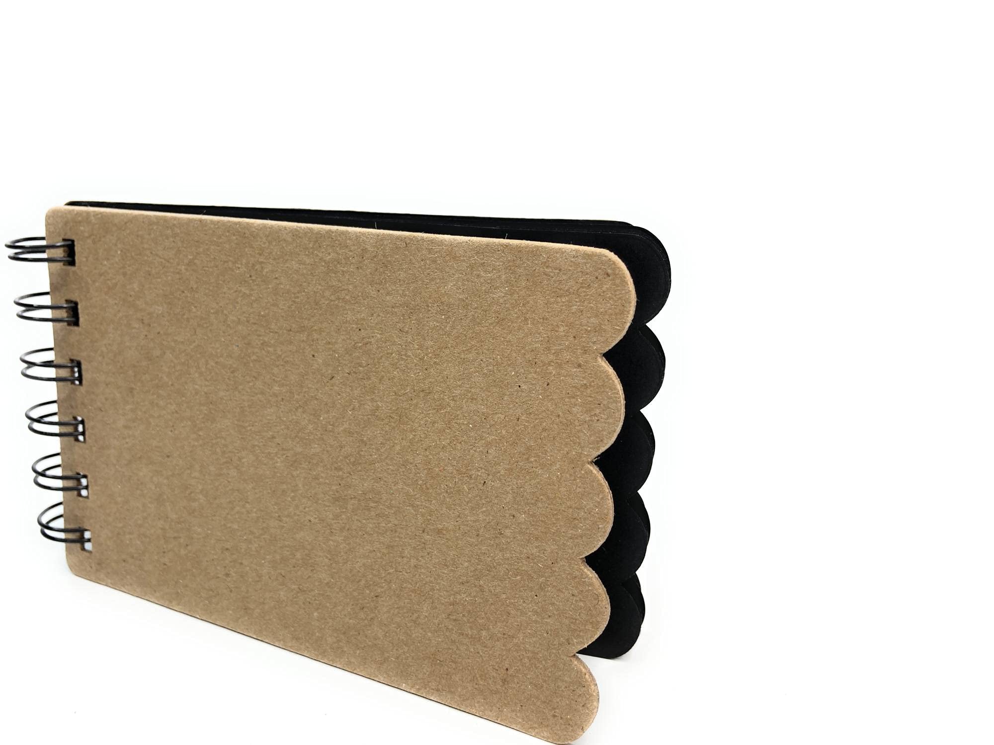 Small Scrapbook Album with Chipboard Covers & Black Cardstock Pages - 3.25