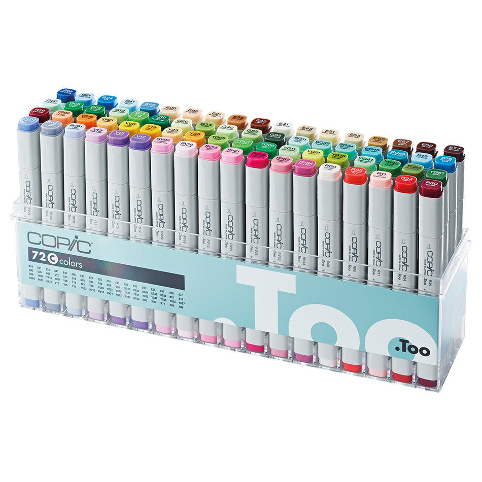 Copic Classic Marker Pen Set of 72 - Professional Alcohol-Based Art Markers for Sketching, Illustration & Manga Drawing - Perfect for Artists, Designers & Crafters
