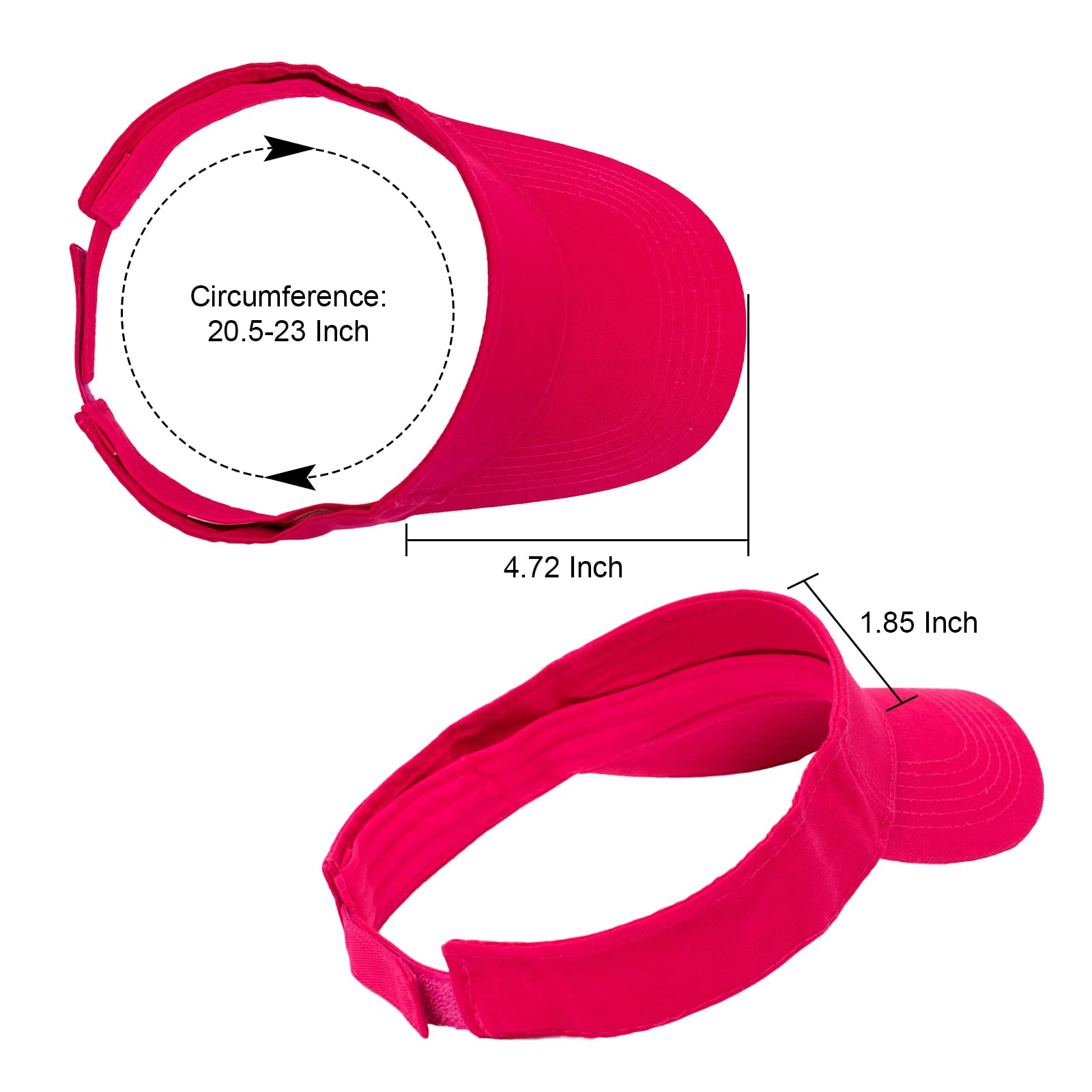 ANDICEQY Adjustable Sport Sun Visor Hat - Breathable Cotton Baseball Cap for Women & Men - Perfect for Running, Golf, Tennis & Outdoor Activities