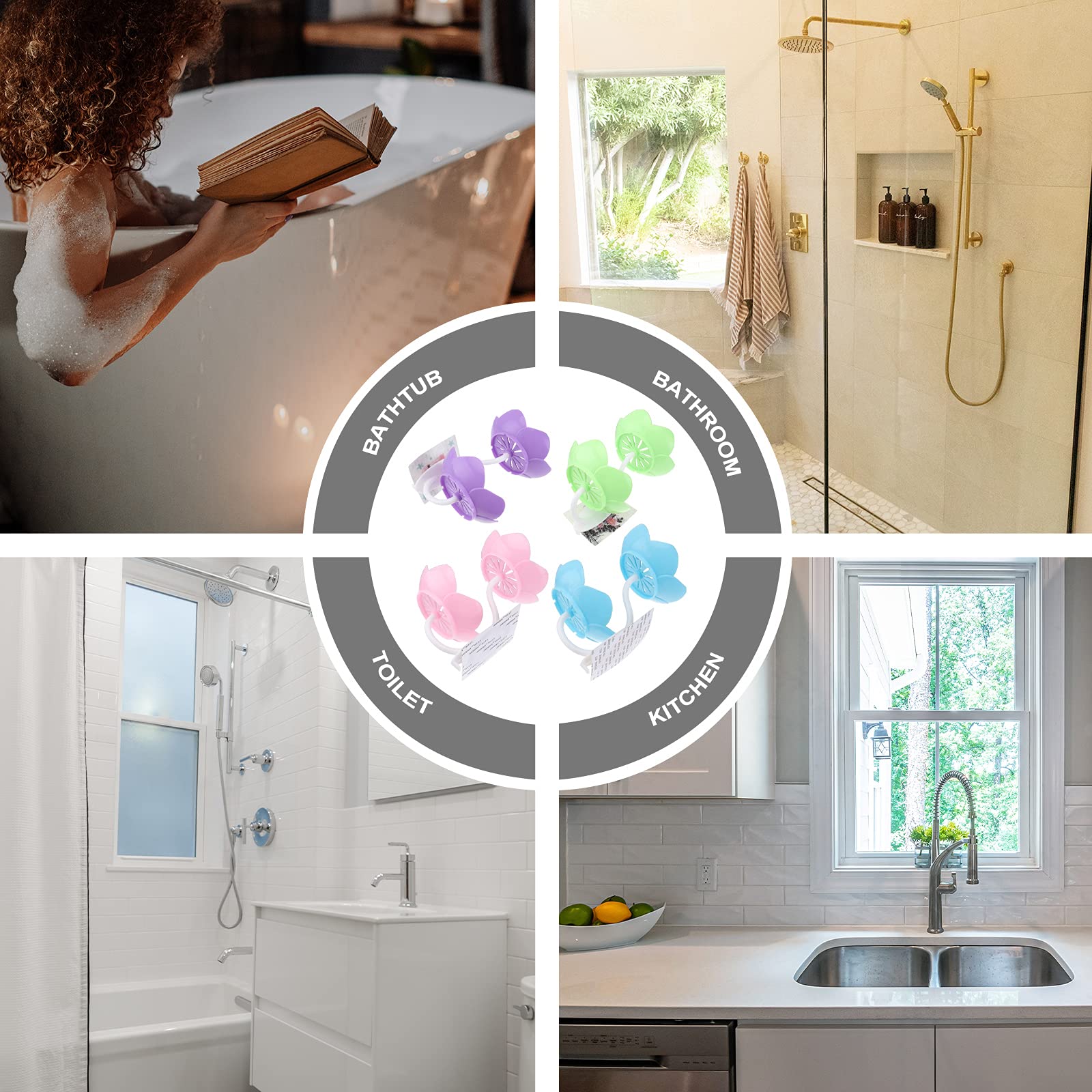 Travel Size Toiletries Set - 4PCS No Punch Drain Wall Mounted Double Layer Soap Box & Dish for Bathroom, Shower, and Camping Use