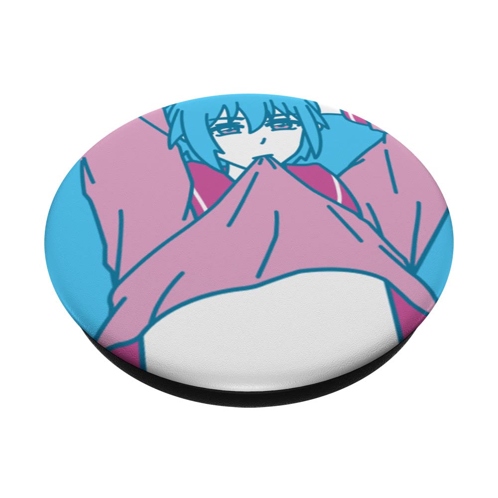 Pastel Aesthetic Yaoi Anime Boy Crossdressing PopSockets - Swappable PopGrip for Phones & Tablets - Perfect for Anime Fans, Cosplay Enthusiasts & LGBTQ+ Pride Accessories