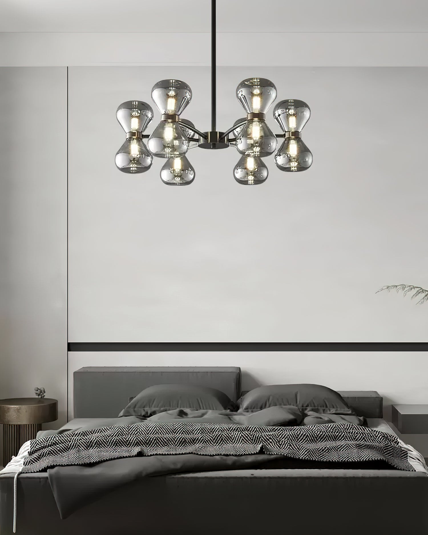 Modern Crystal Nebula Chandelier - Elegant Ceiling Light Fixture for Dining Room, Bedroom & Living Room Decor