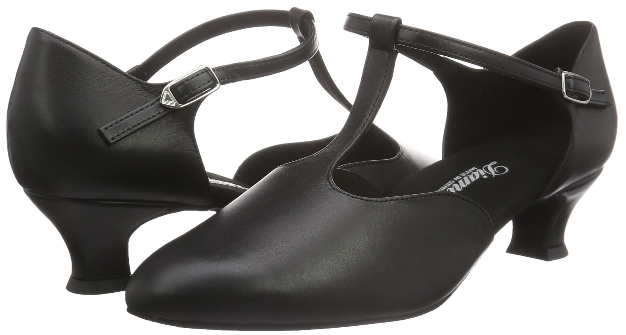 Diamant Women's Ballroom Dance Shoes - Latin Salsa Tango Practice Shoes with Comfort Heel & Suede Sole | Perfect for Competition, Performance & Social Dancing