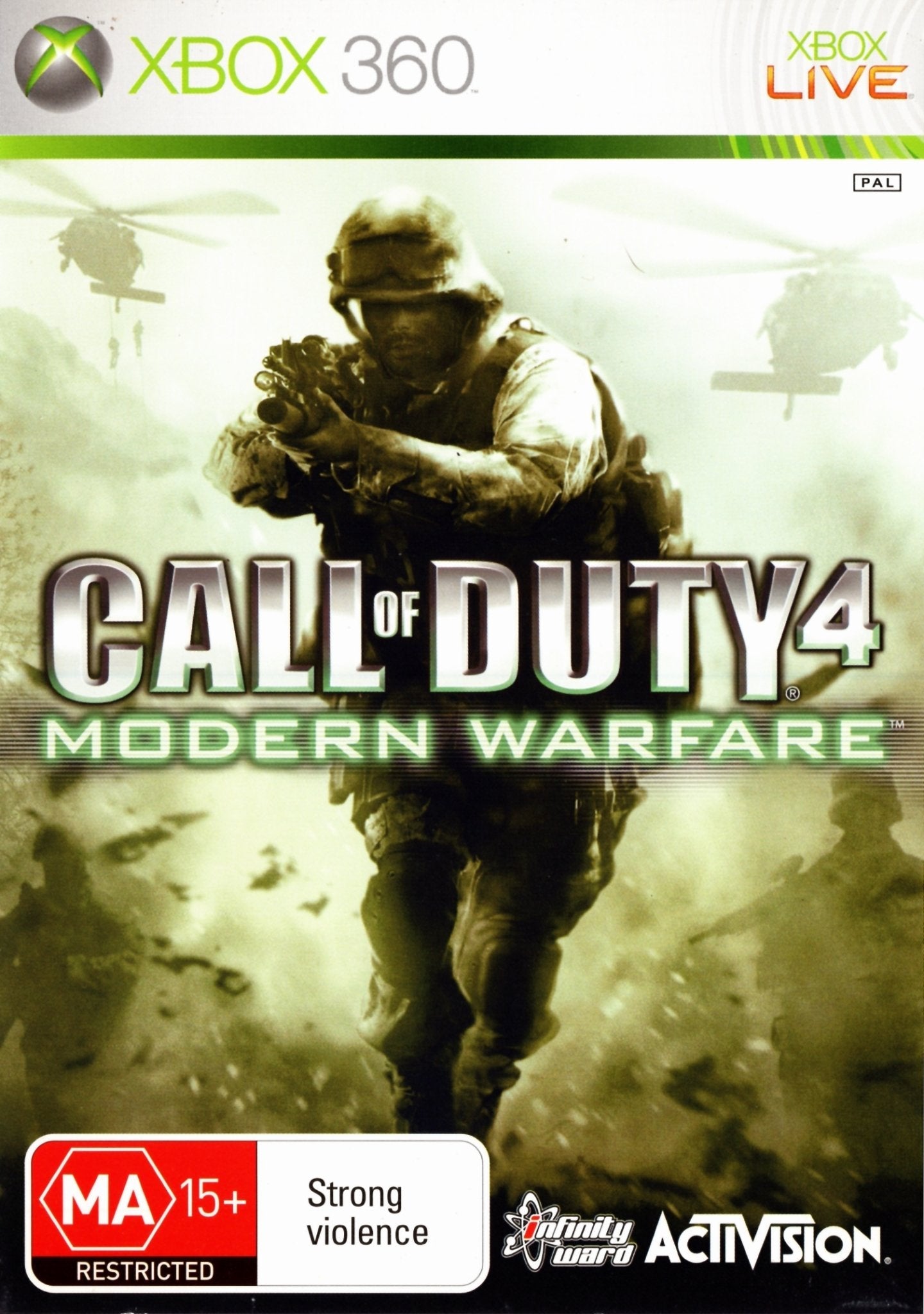 Call of Duty 4: Modern Warfare - Xbox 360 Game (PAL Version) | First-Person Shooter Action Video Game for Console Gaming & Multiplayer Battles