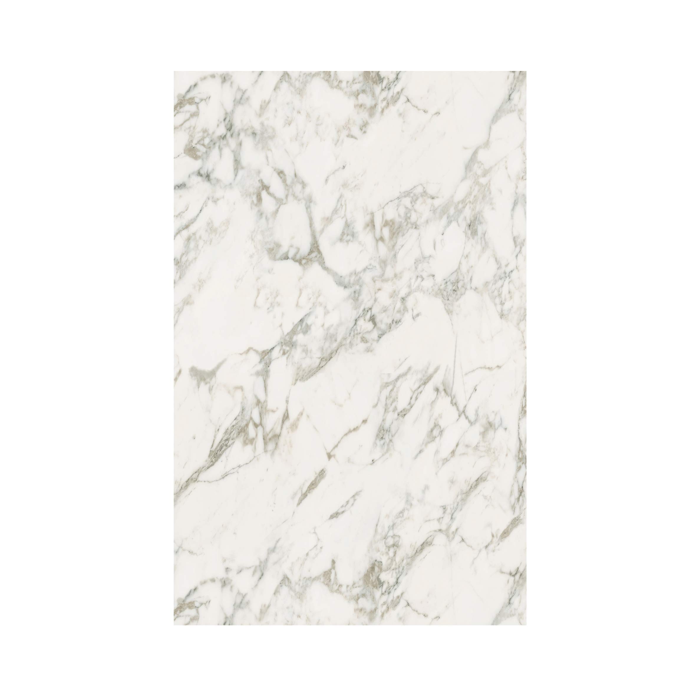 Symbiosis White Marble Look Dining Table - 43.3 x 27.6 x 28.9 Inches (110x70x73.4cm) - Modern Kitchen & Dining Room Furniture for Small Spaces