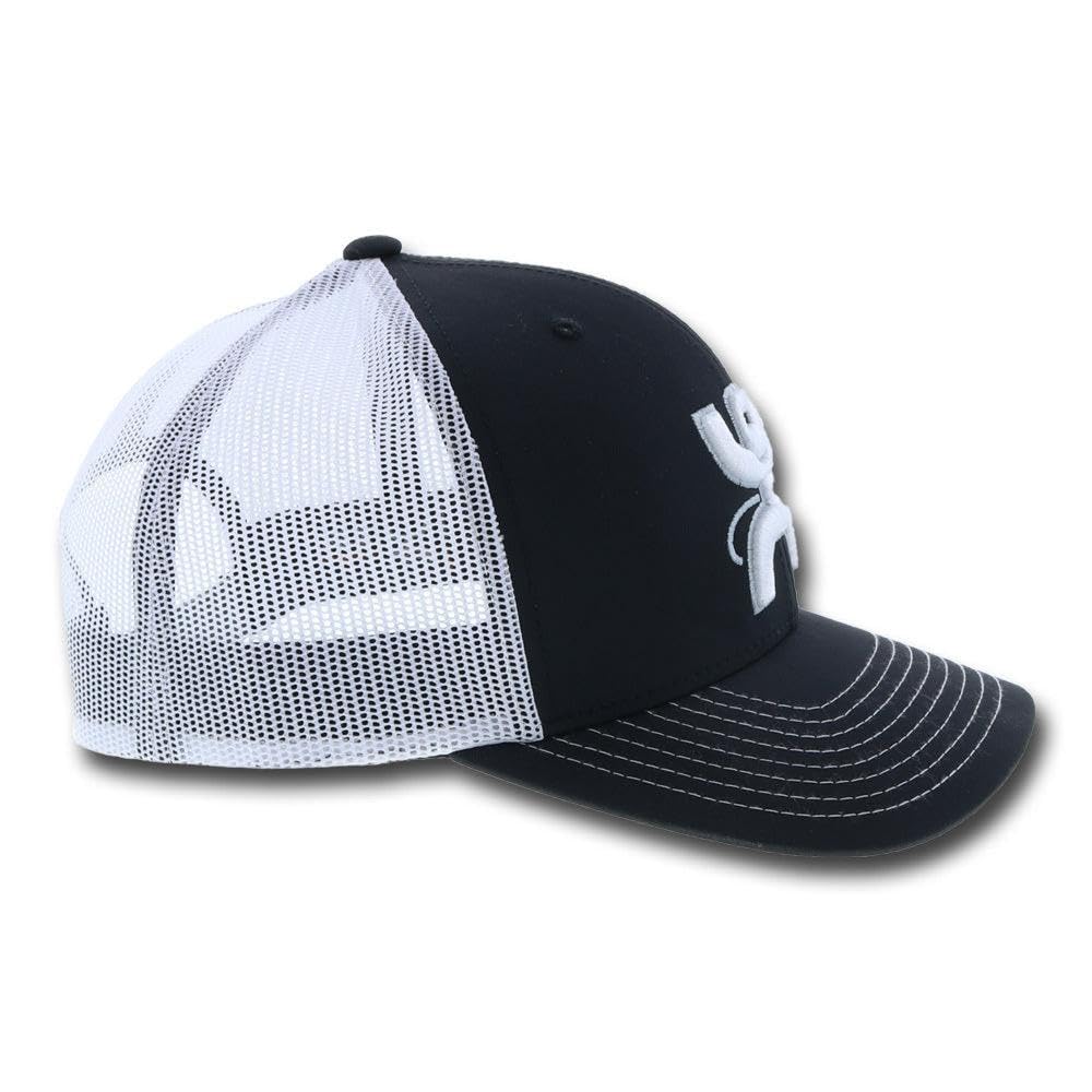 HOOEY Arc Adjustable Snapback Mesh Back Trucker Hat for Men - Breathable & Stylish Baseball Cap for Outdoor, Sports, and Casual Wear
