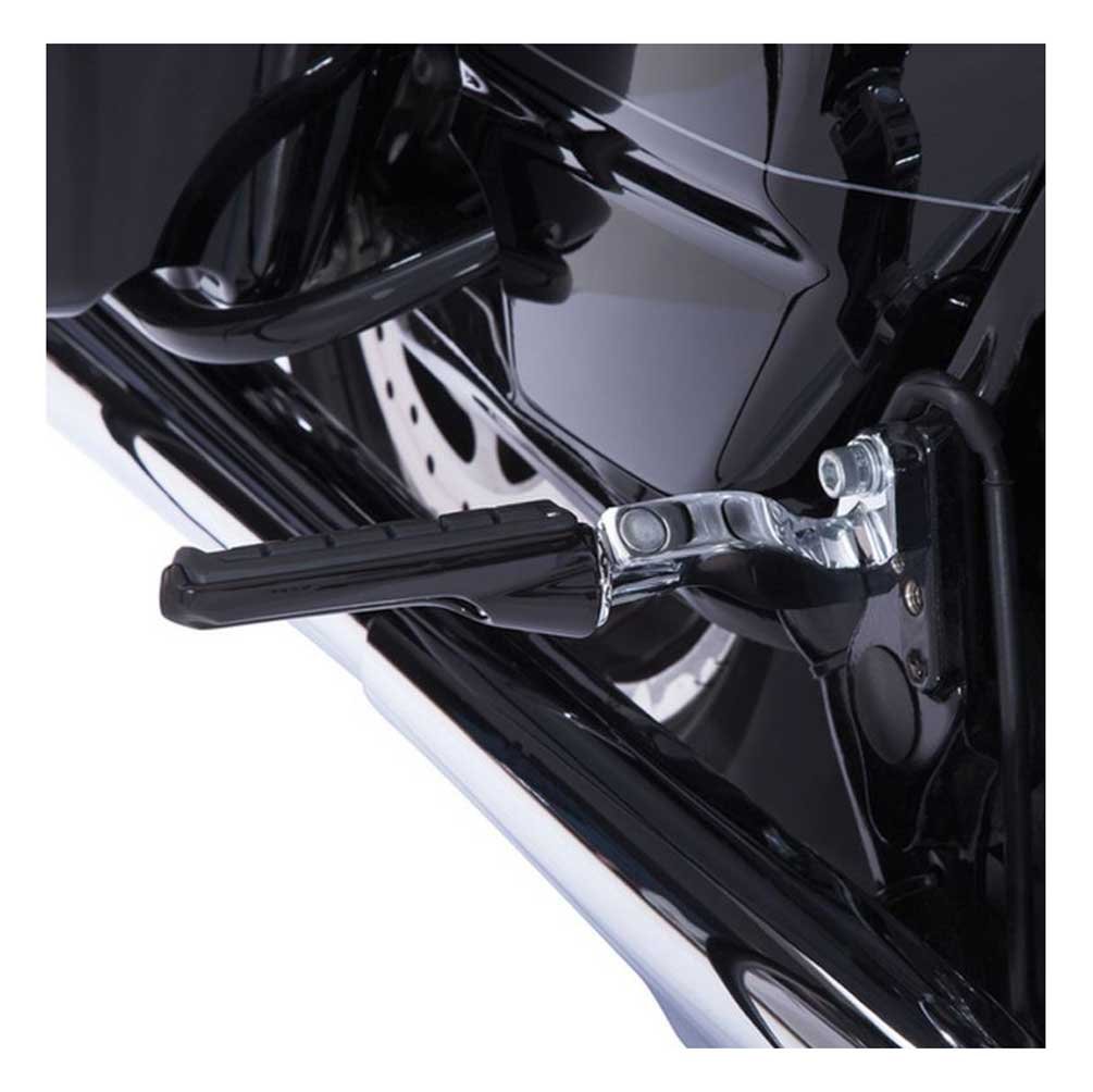 Ciro 61026 Black CMX Design Foot Peg with Male-Mount - Durable Motorcycle Footrest for Harley, Honda, Yamaha & Cruiser Bikes - Perfect for Long Rides & Custom Builds