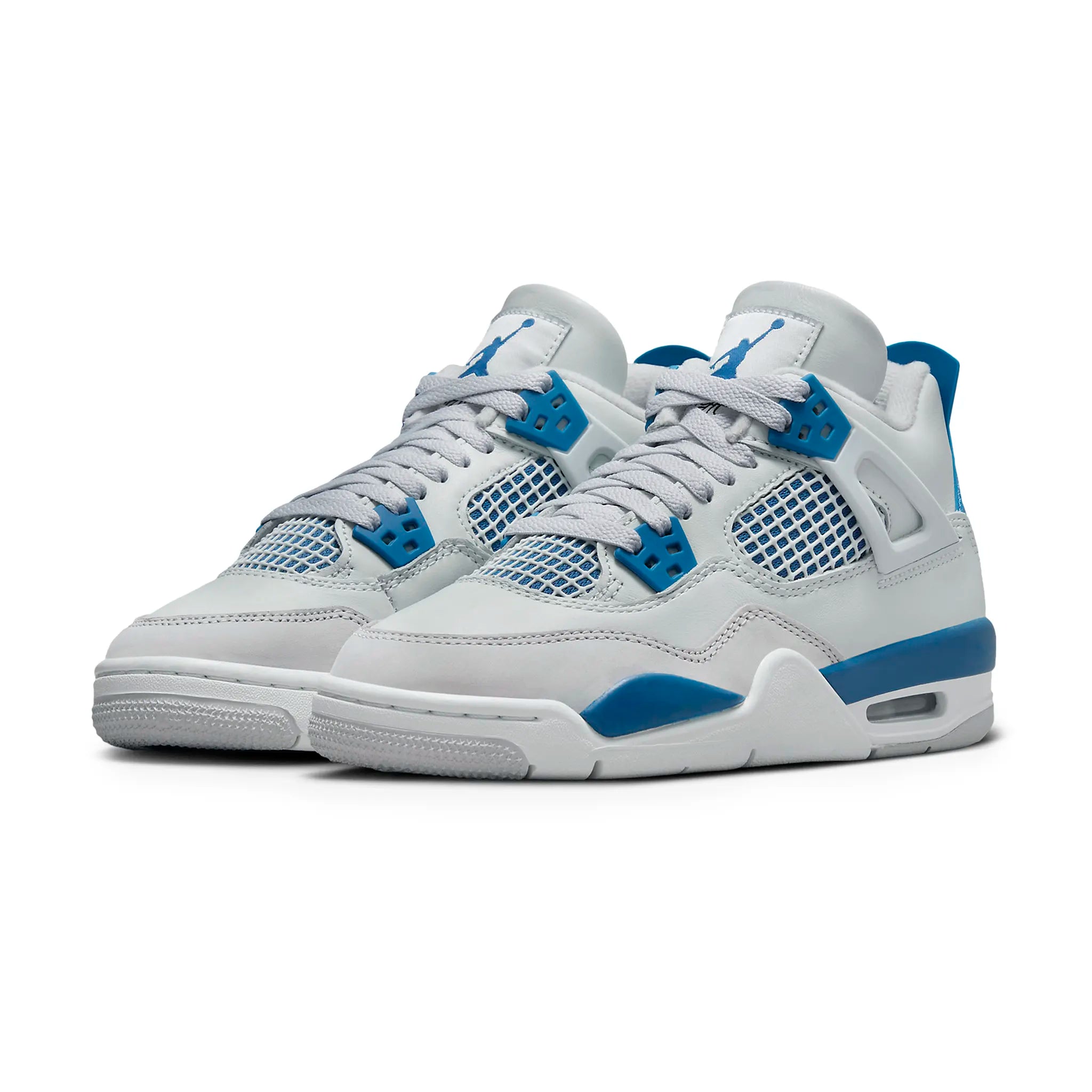 Air Jordan 4 Retro Military Blue (GS) - Kids' Basketball Shoes for Boys & Girls | Perfect for Court Play, Streetwear & Sneaker Collection