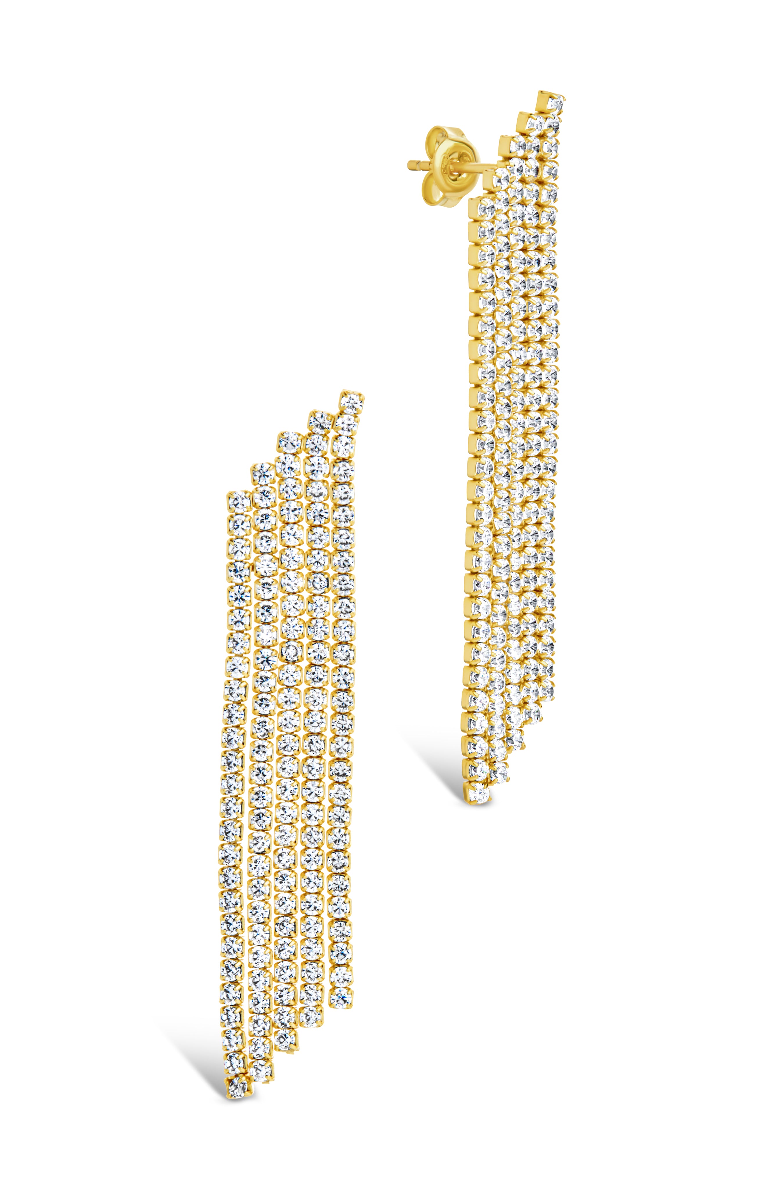 Clara CZ Dangle Stud Earrings for Women - Elegant Cubic Zirconia Drop Earrings for Parties, Weddings & Everyday Wear
