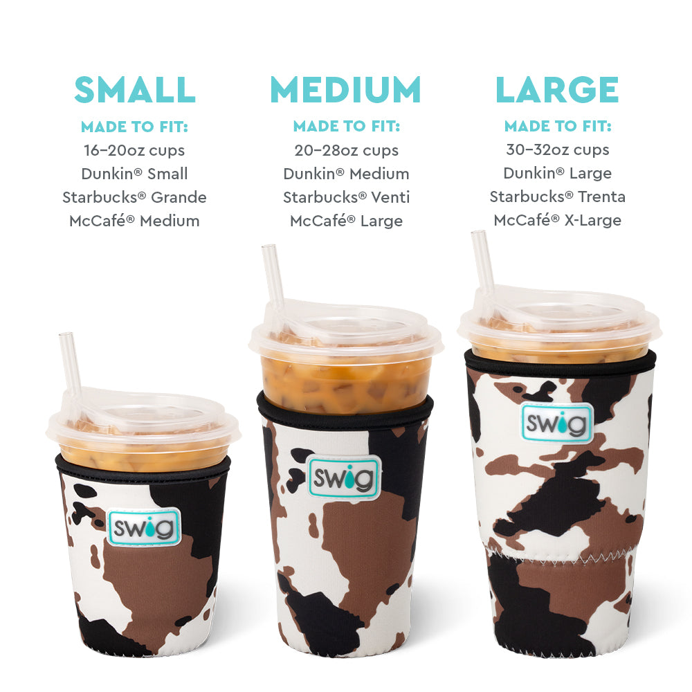 Hayride Small Iced Cup Coolie - Insulated Beverage Sleeve for Cold Drinks, Perfect for Coffee, Iced Tea, and Smoothies - Great for Parties, Picnics, and Outdoor Events