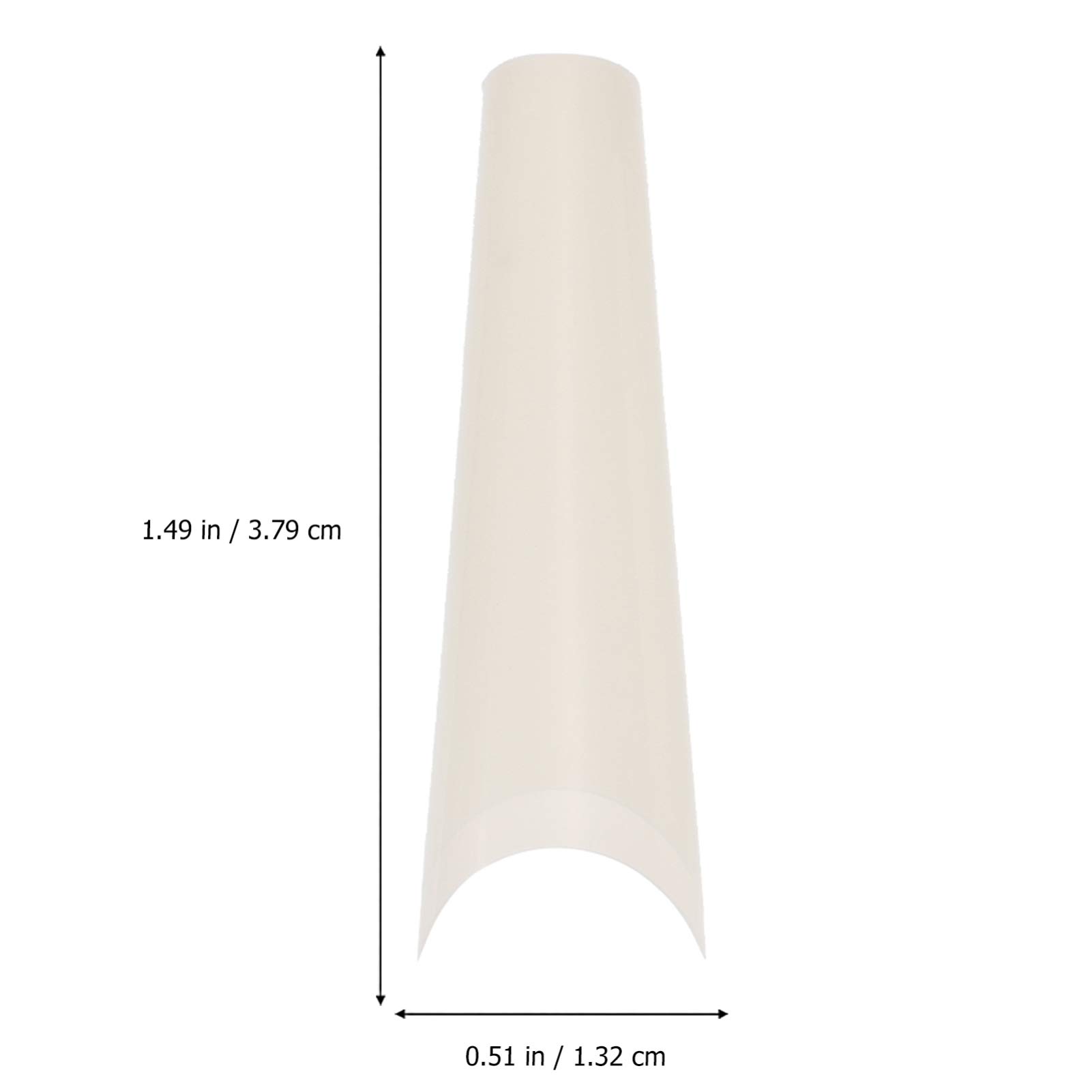 Minkissy 500pcs French False Nails - Acrylic Stiletto Fake Nail Tips with Gel for Manicure | Perfect for Parties, Weddings, and Special Occasions