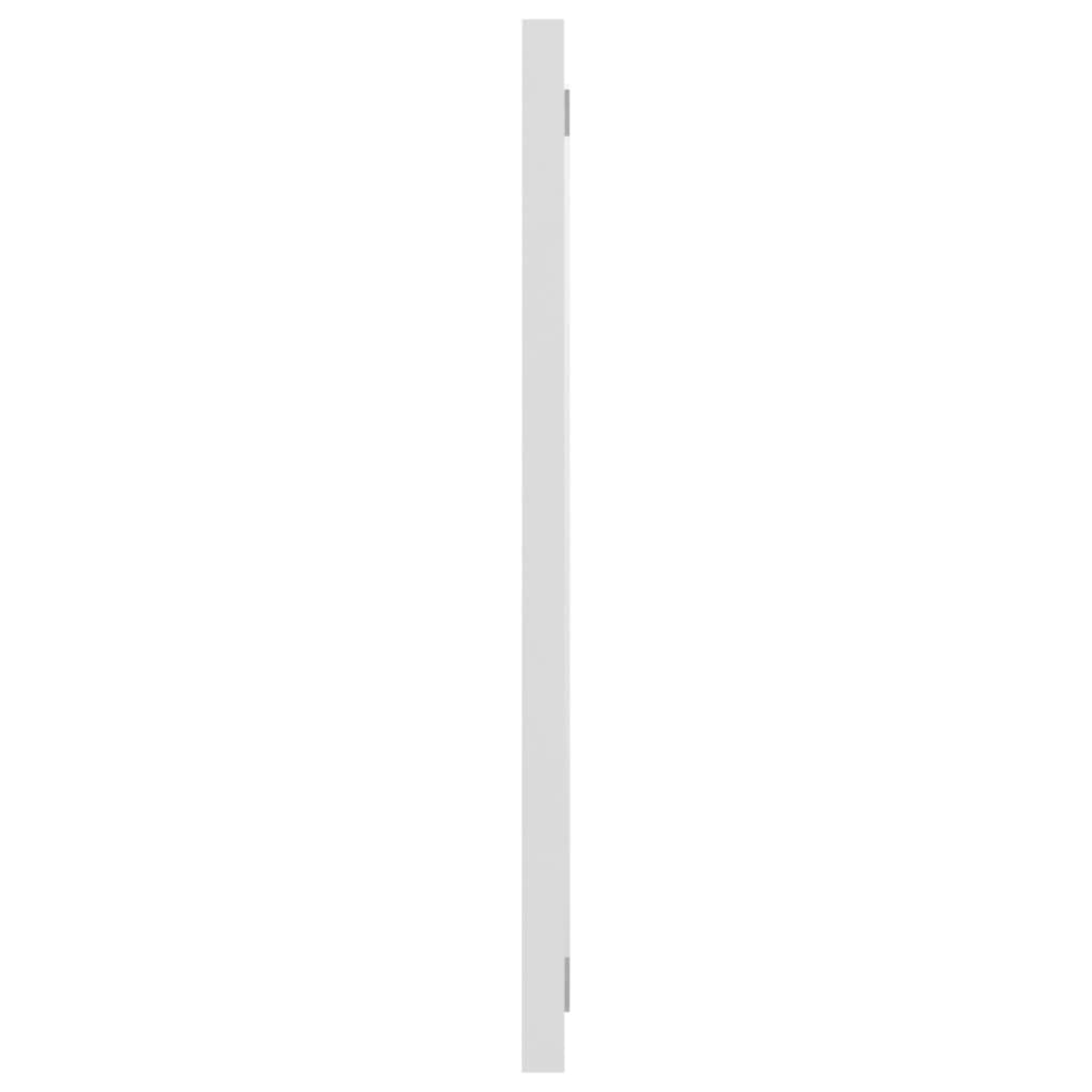 Modern White Bathroom Mirror - 31.5
