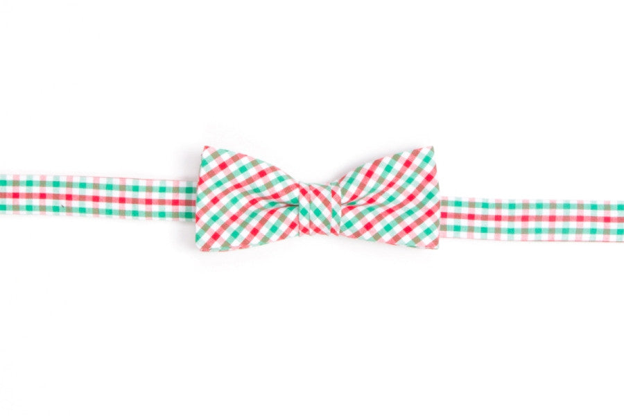 Stylish Christmas Tattersall Bow Tie for Boys - Perfect for Holiday Parties, School Events & Family Photos