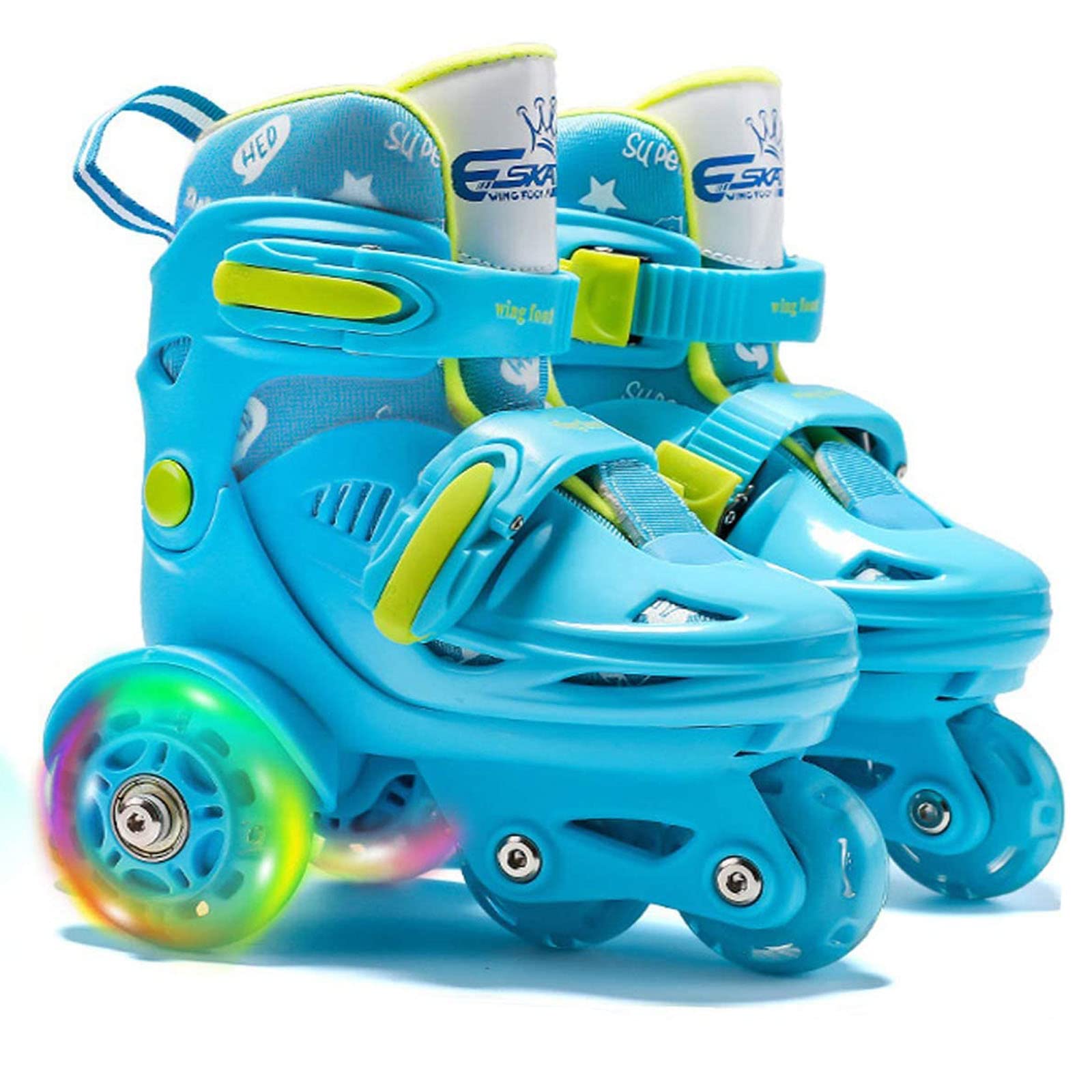 Adjustable Light Up Roller Skates for Kids - Boys & Girls Inline Skates with LED Wheels (Ages 3-9) - Perfect for Birthday Gifts, Outdoor Play & Roller Rink Fun