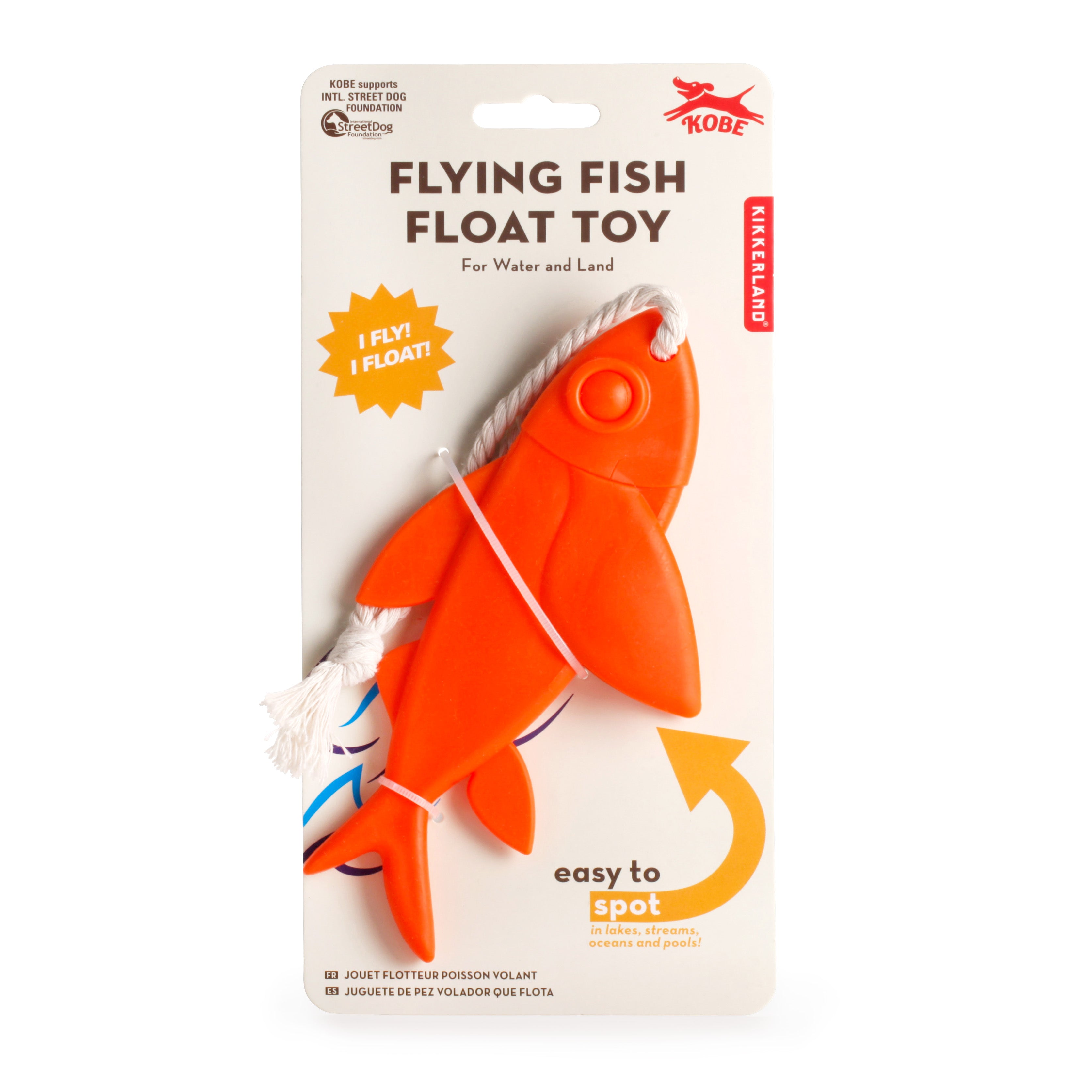 Kobe Flying Fish Float Toy for Kids - Inflatable Pool Floatie for Summer Fun, Swimming, Beach & Water Play - Best for Pools, Lakes & Ocean