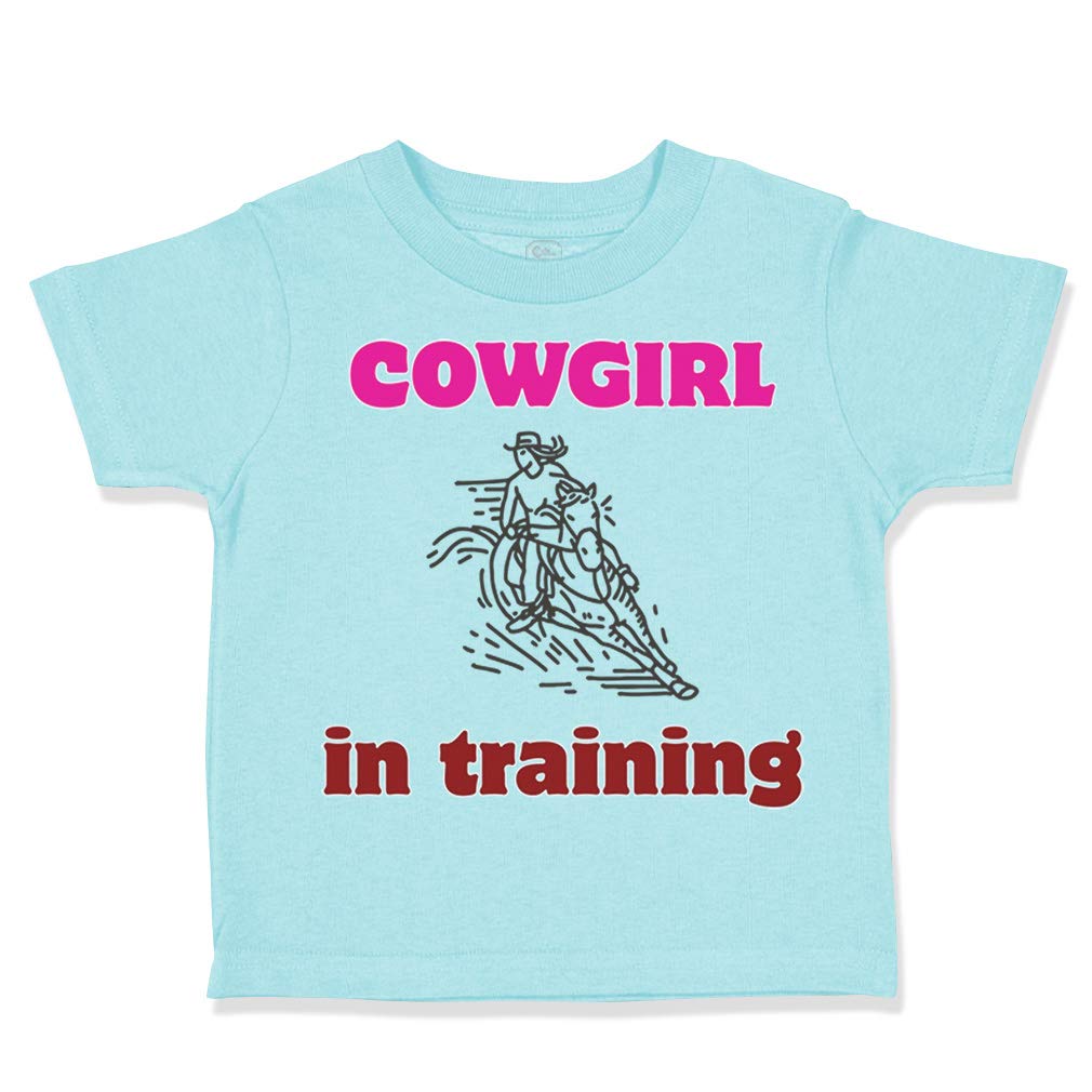 Cowgirl in Training Toddler T-Shirt - Western Style Cowboy Outfit for Girls | Perfect for Rodeos, Western Parties & Country-Themed Events