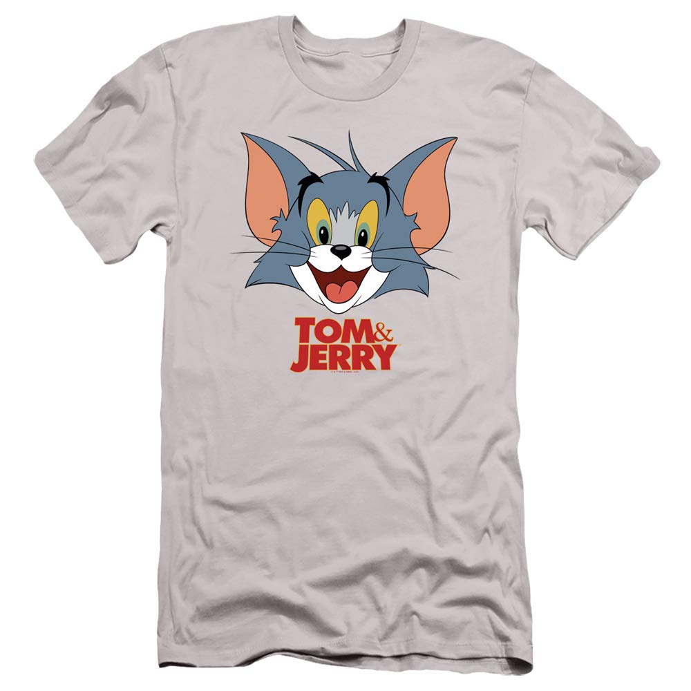 Tom and Jerry Movie Tom Head Slim Fit Unisex Adult T-Shirt - Casual Wear, Gift for Fans, Cartoon Lovers