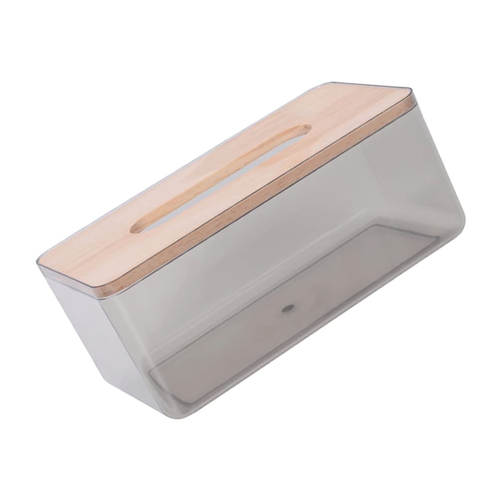 Nordic Style Clear Acrylic Desktop Tissue Holder - Napkin Box Organizer for Living Room, Office & Cafe - Perfect for Home, Workspace & Restaurant Use